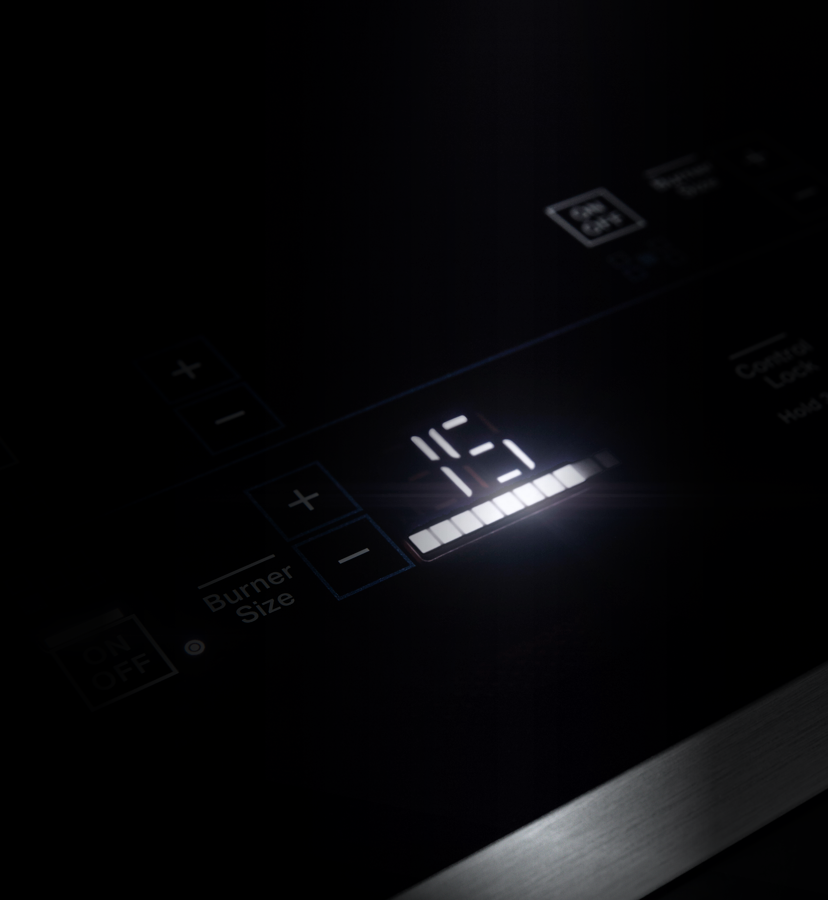 Accomplishing white LED lighting under the red gradient glass was one of the project wins and toughest technical developments.