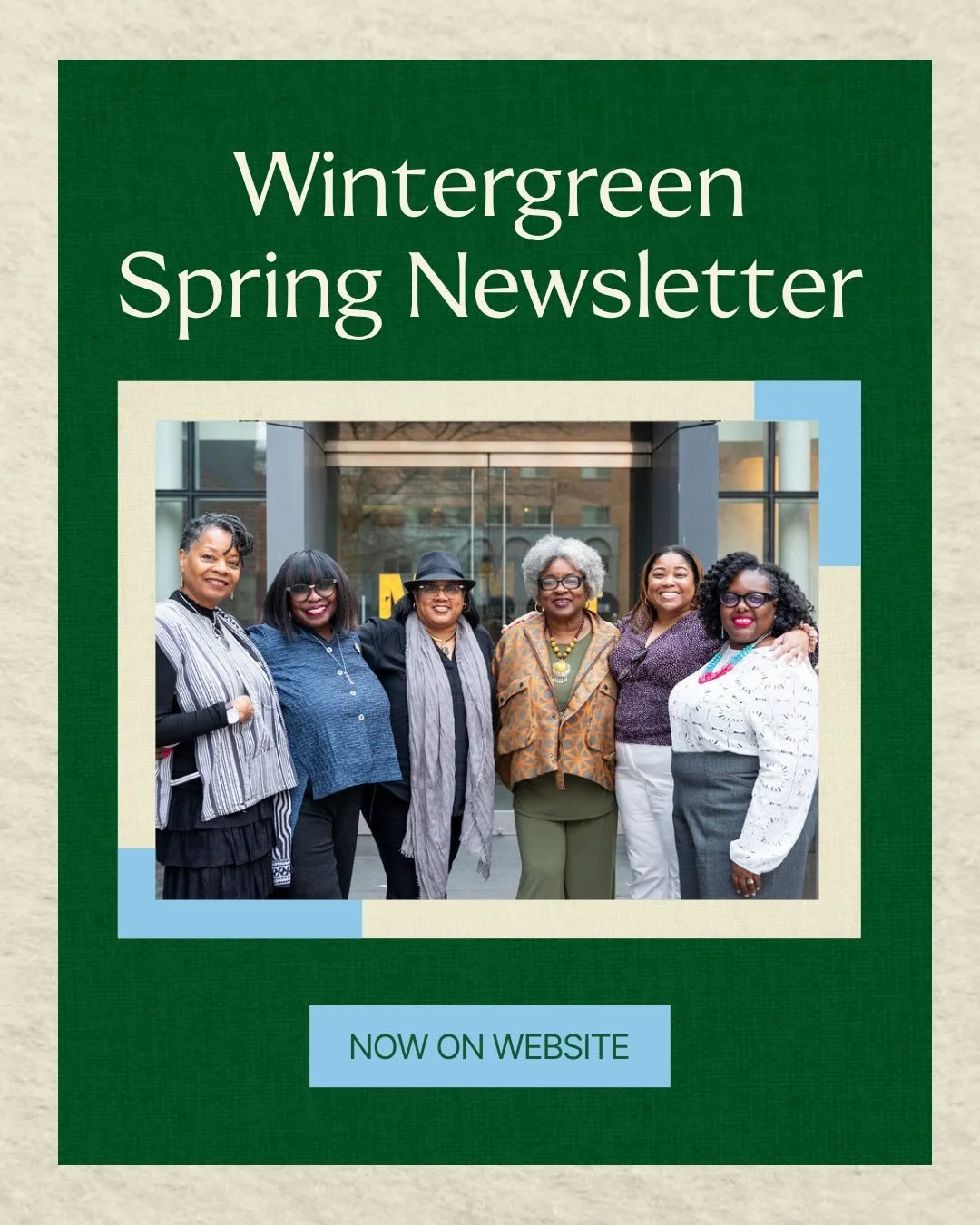 Last month, Wintergreen released our Spring newsletter, featuring recent events, community news, and book recommendations from our team 🌸&nbsp;

We highlighted key literary events, including the @center4blacklit&rsquo;s 18th National Black Writers C