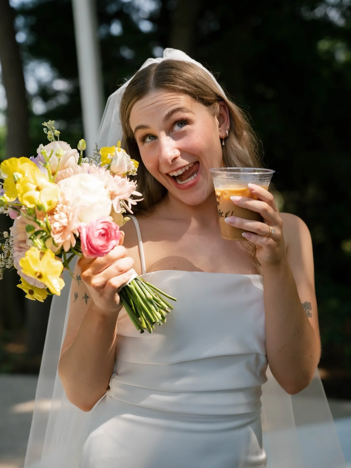 Kicking off ‘forever’ with a coffee in hand! 👰🏼‍♀️ 
Roasting specialty coffee is the heart of what we do, but getting to share it at life’s most special moments is an incredible bonus. 
@megrosephotoco 📸