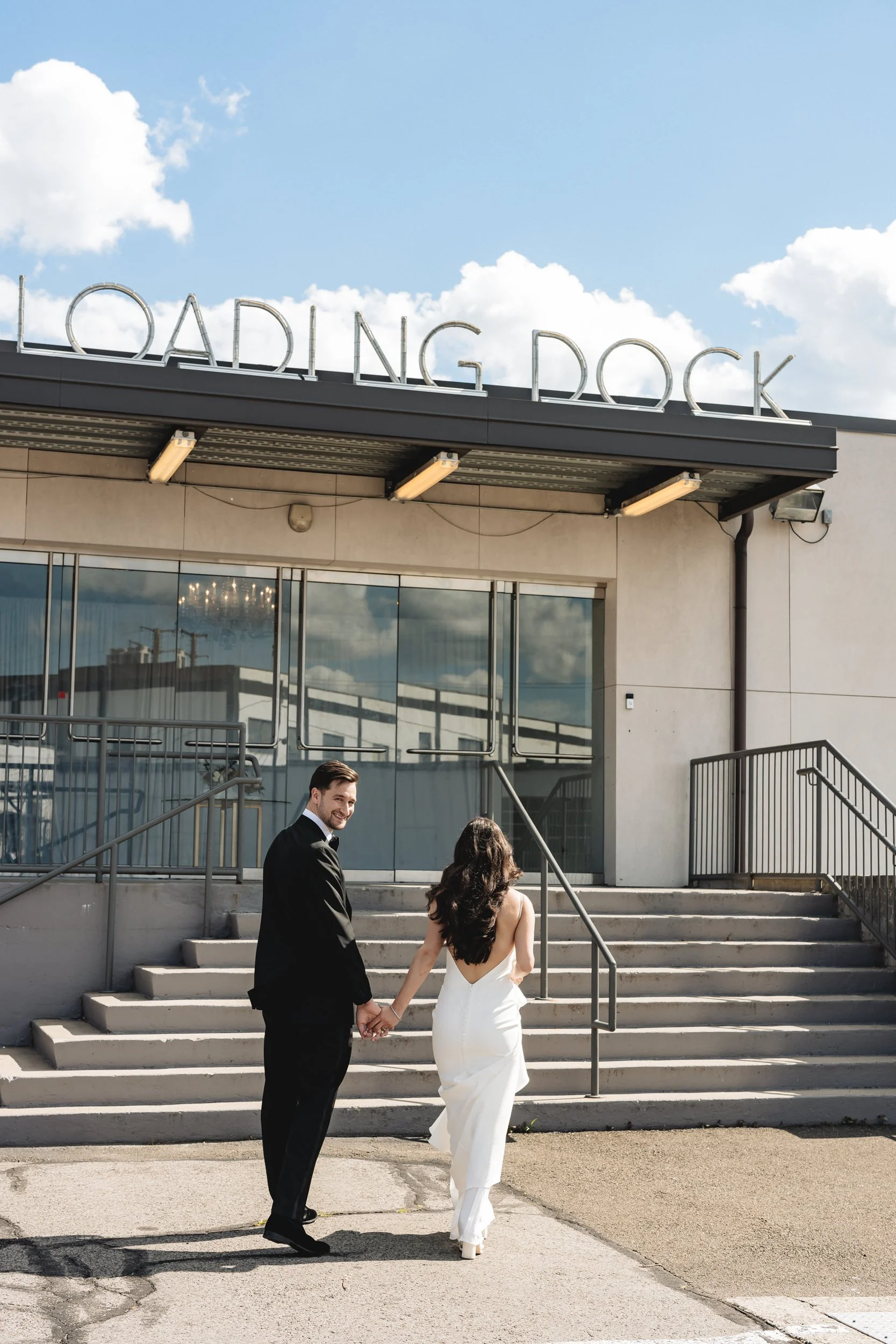 Classic wedding day at Loading Dock in Stamford, CT