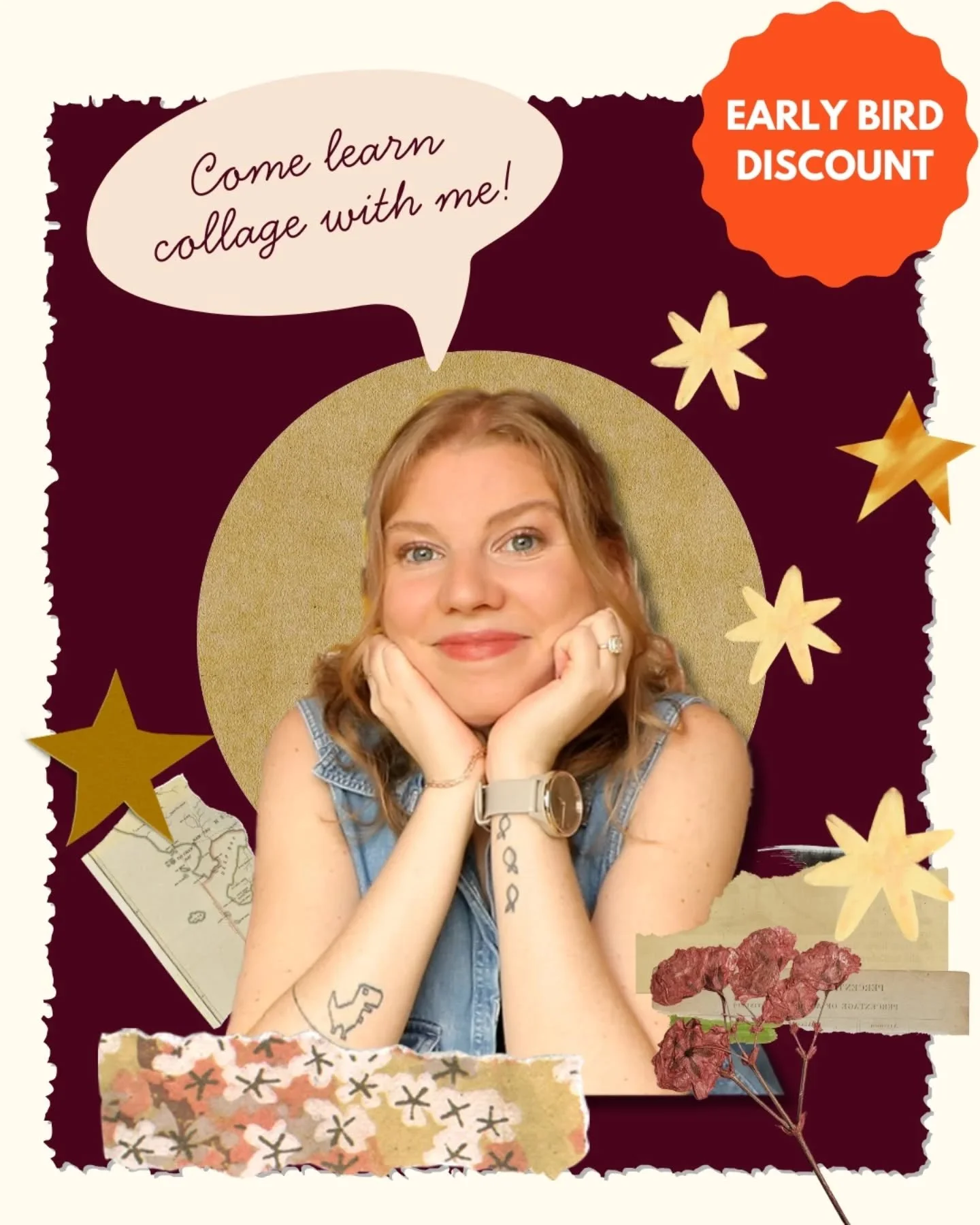 ✨ After years of dreaming… it’s finally here! ✨
I’m launching my very first online collage class, and I’d love for you to join me!
🖍️ 6-week live course
📅 First cohort is Tuesdays, Jan 6 – Feb 10, 12–3 PM CST o