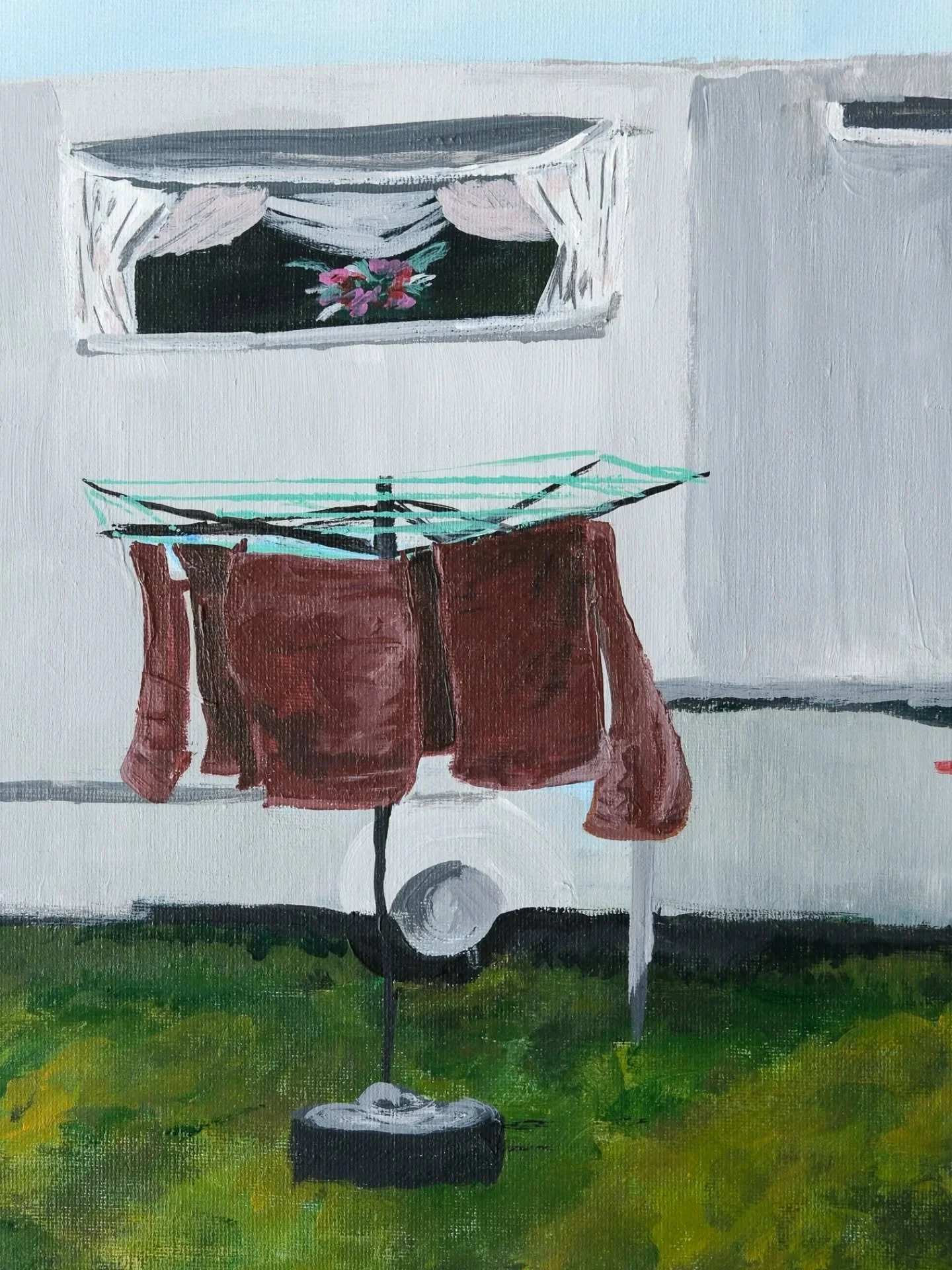 Details of my second painting completed in my acrylic painting class 🎨✨ 
This piece references a photo I took a very long time ago and has been one I've been meaning to print out and hang. I believe it was in Scotland. My family and I pulled over fo