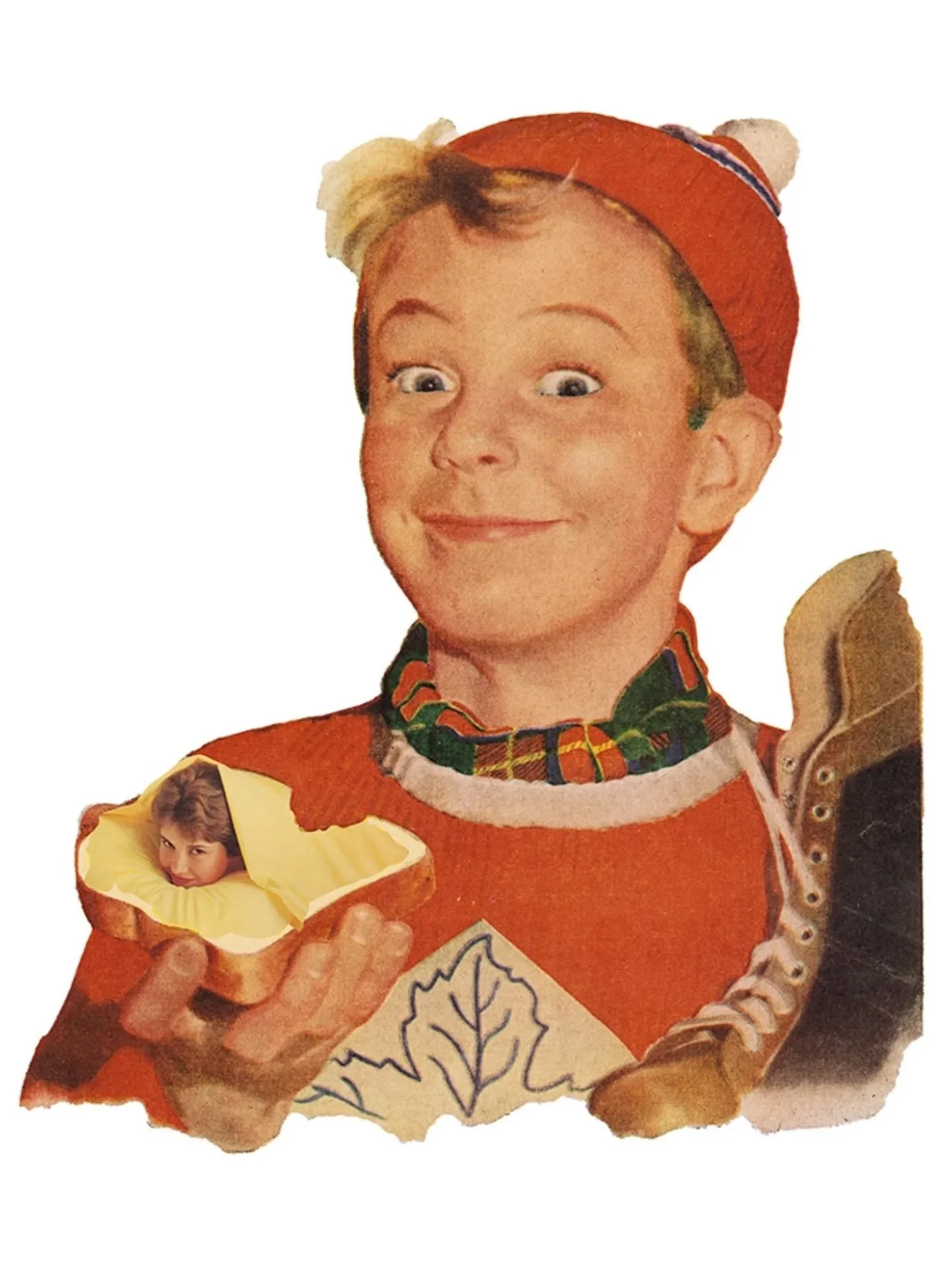 #februllage2026 DAY 2 PROMPT: TOAST 🍞

My first idea for this one was to go the direction of glasses. Clinking but I couldn't find images I really liked for it. Instead, I found this woman under the covers and knew she looked like butter. Once I fou