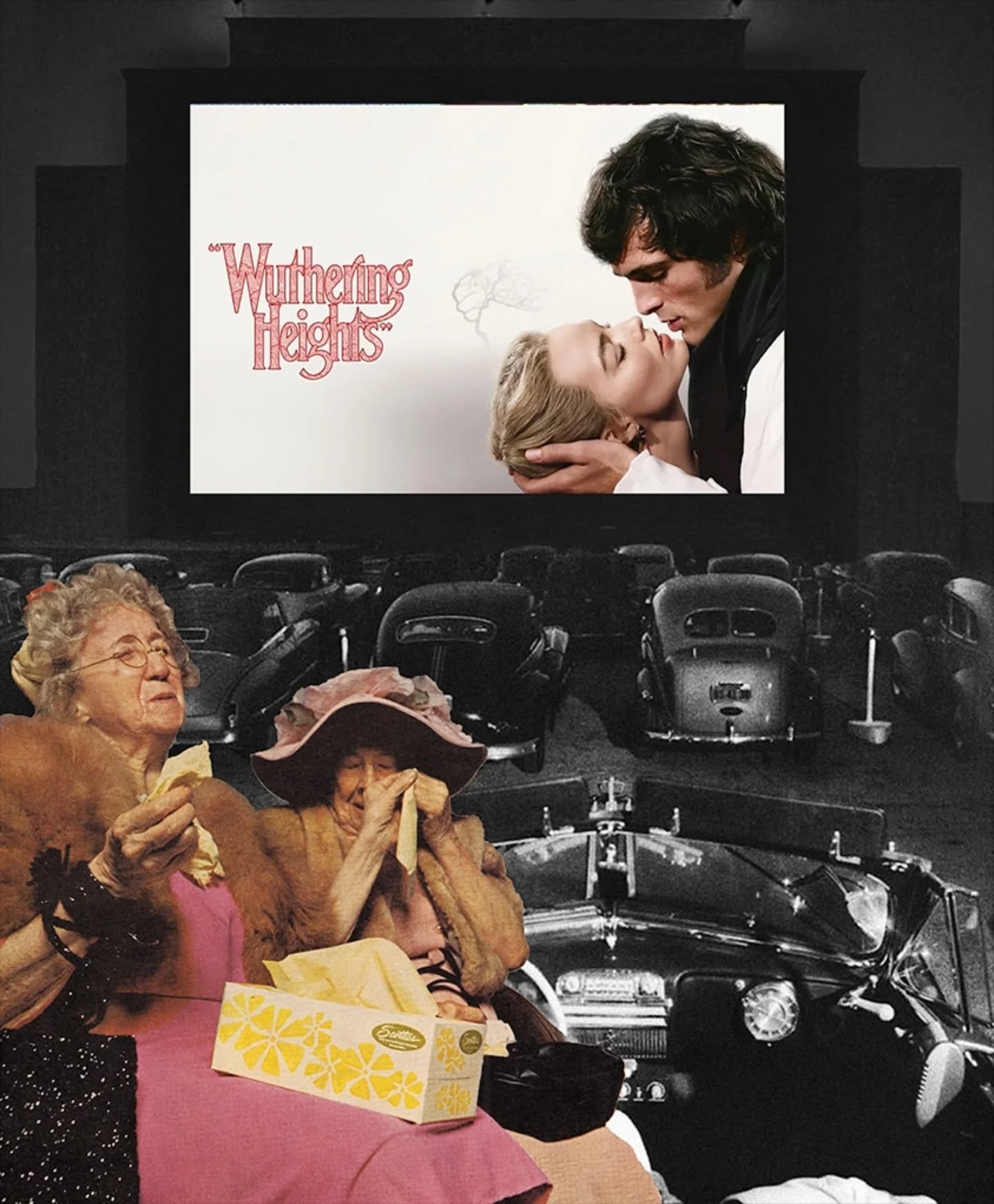 #februllage SOAP 🧼🫧😭📺 
As you can imagine from where I ended up on this I went in many loops to get a final artwork 😂 I got myself on the idea of soap opera and then after seeing Wuthering Heights and truly loving the film, I thought that it was