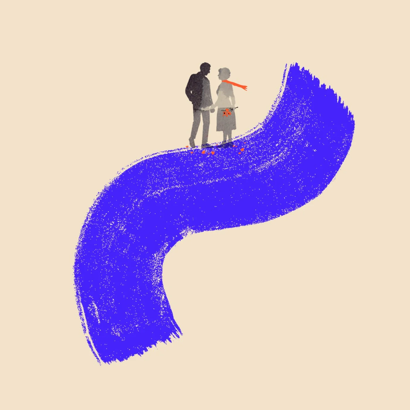 A cream book cover featuring a a botanical stamp of a orange and green leafed plant with small flowers.