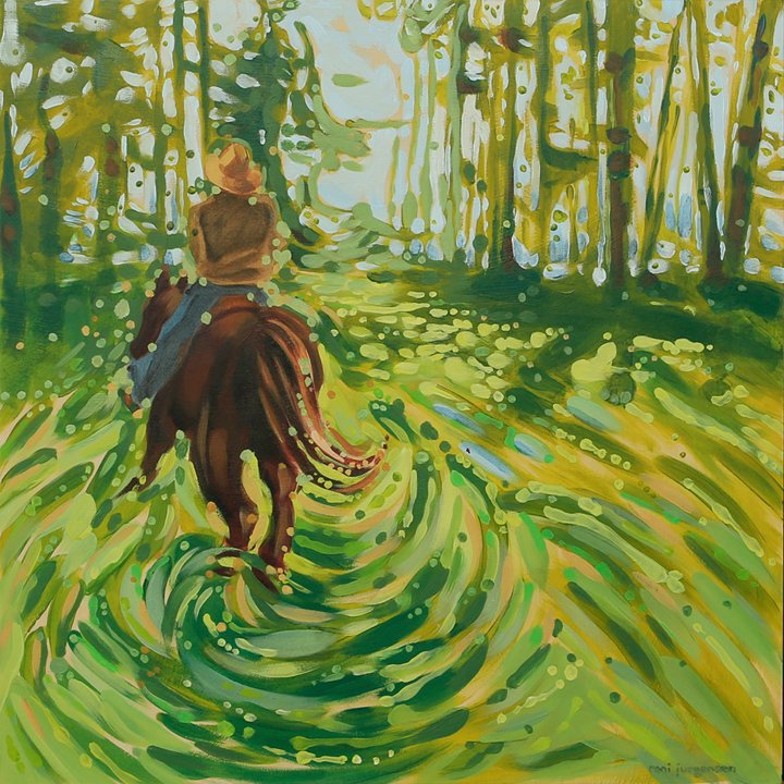 Morning Ride - 24x24"