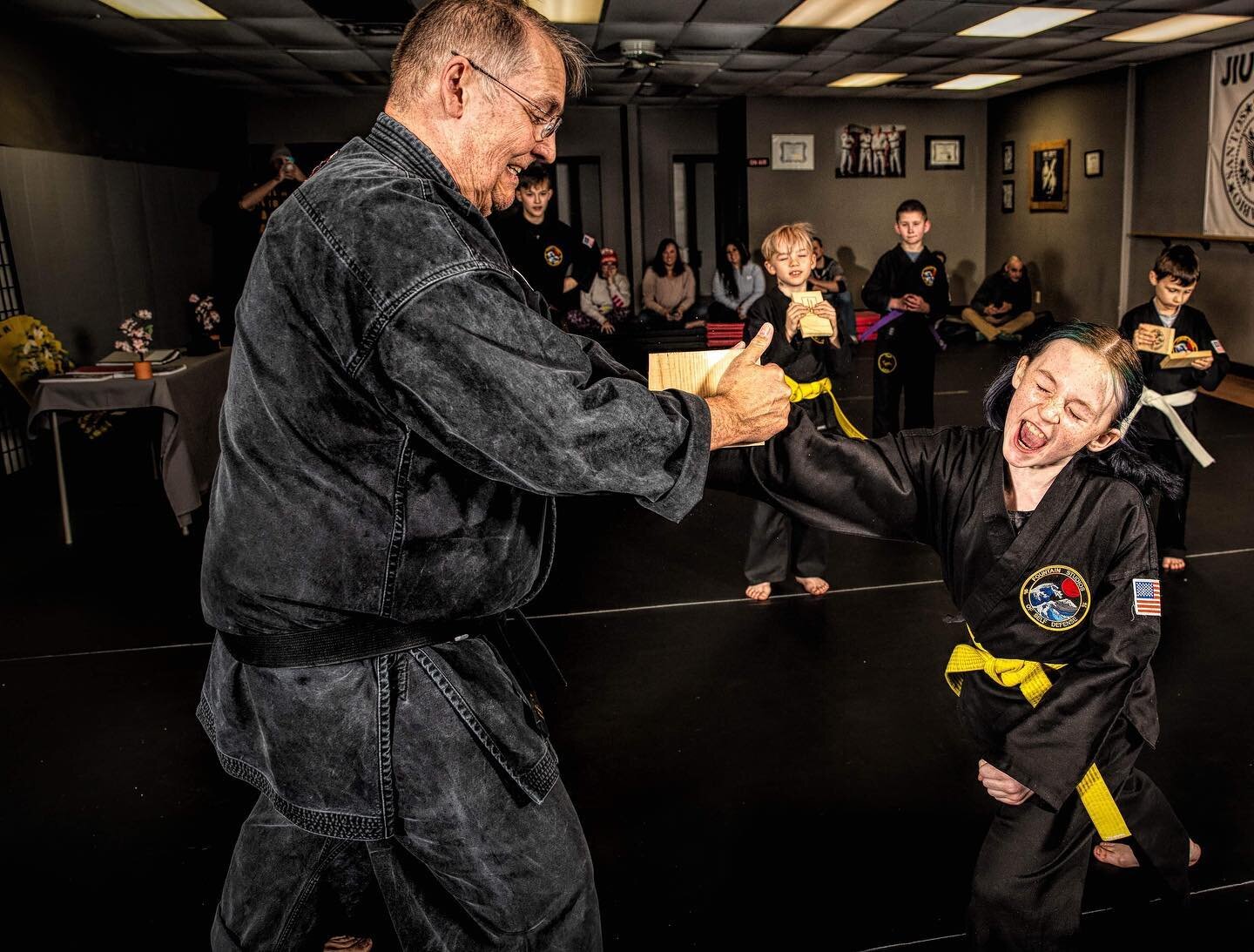 Give it your all!!! Breaking boards at our test. #kenpo #Kenpokarate  #omahamagazine