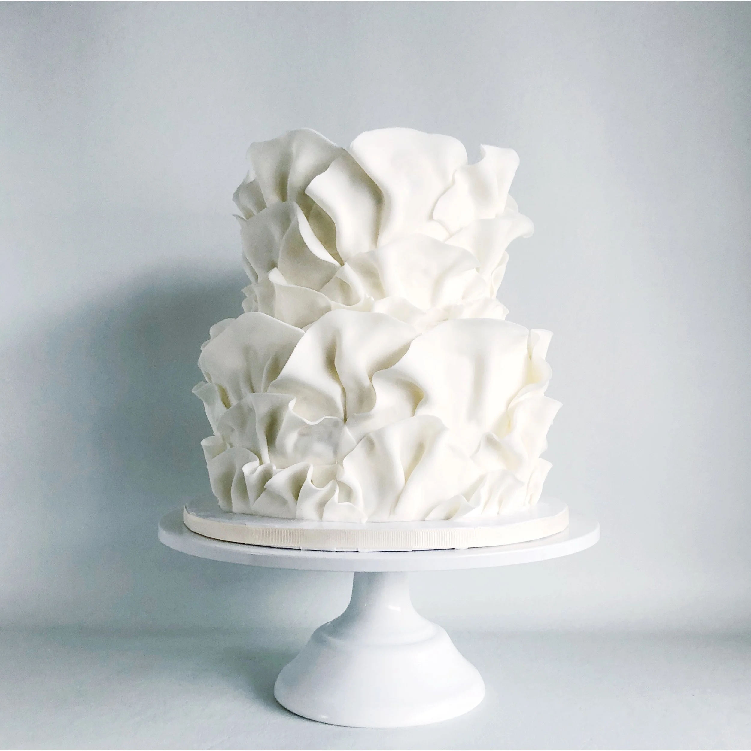 Ruffled fondant design