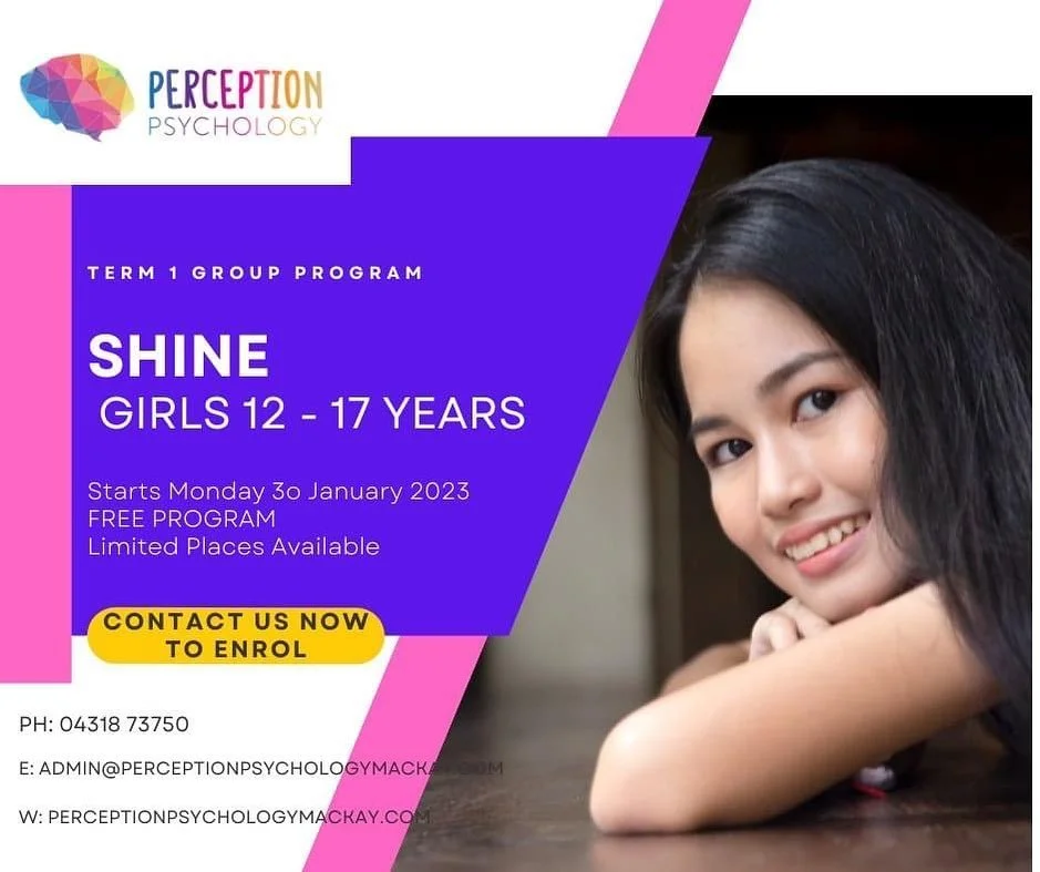 A wonderful program aimed at building self-esteem, resilience and strong coping skills in young female / female identifying teens. Call Perception Psychology, Mackay on 0431 873 750 to book a place.