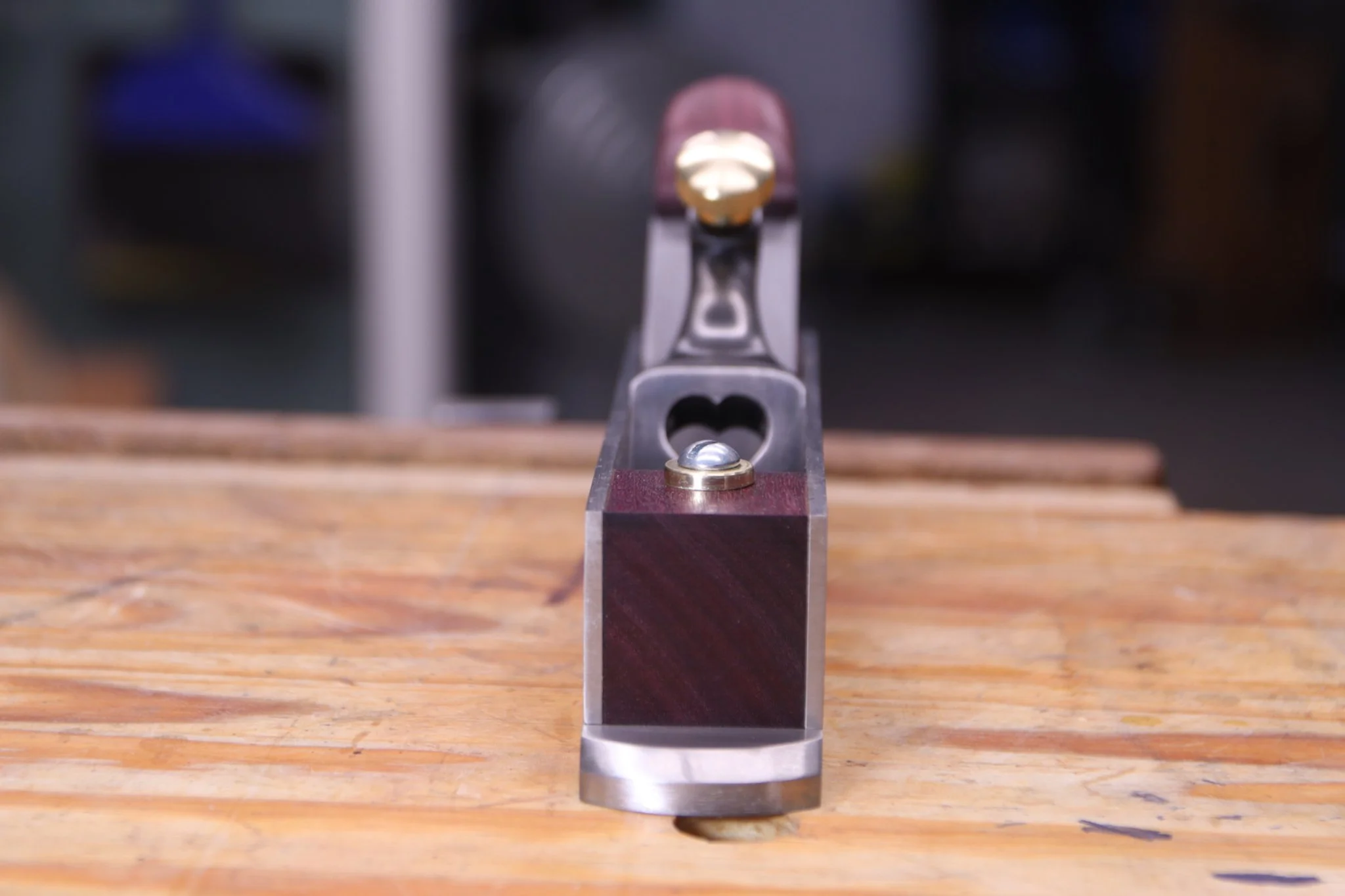 Front of a miter plane