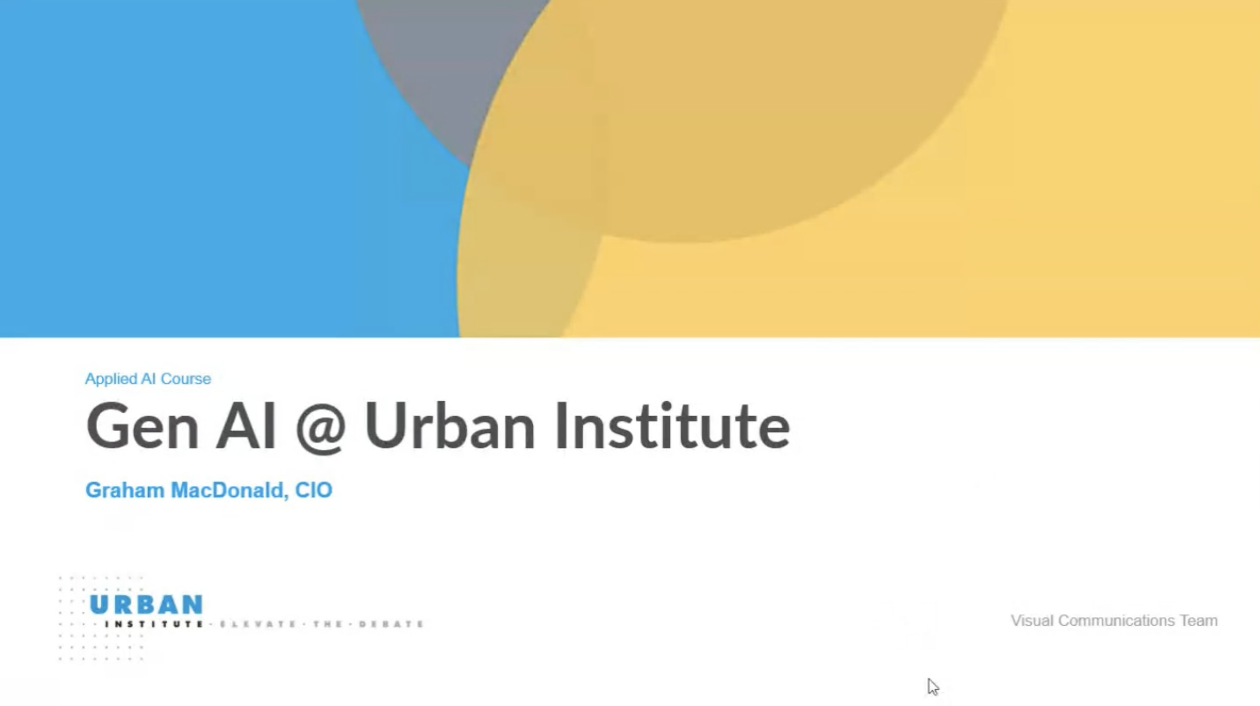 Insights on Responsible AI Adoption from the Urban Institute