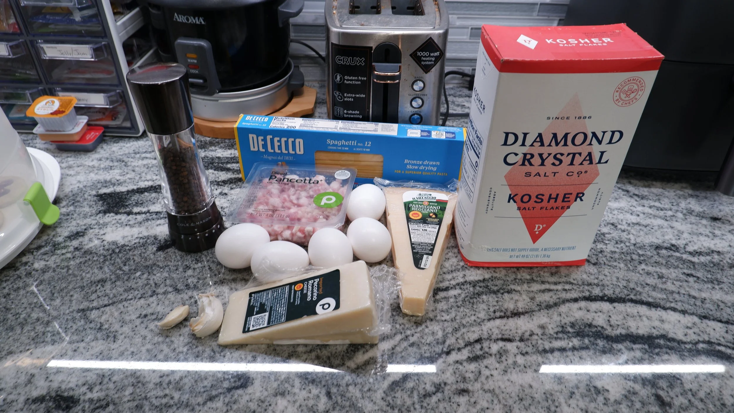 Carbonara Ingredeints