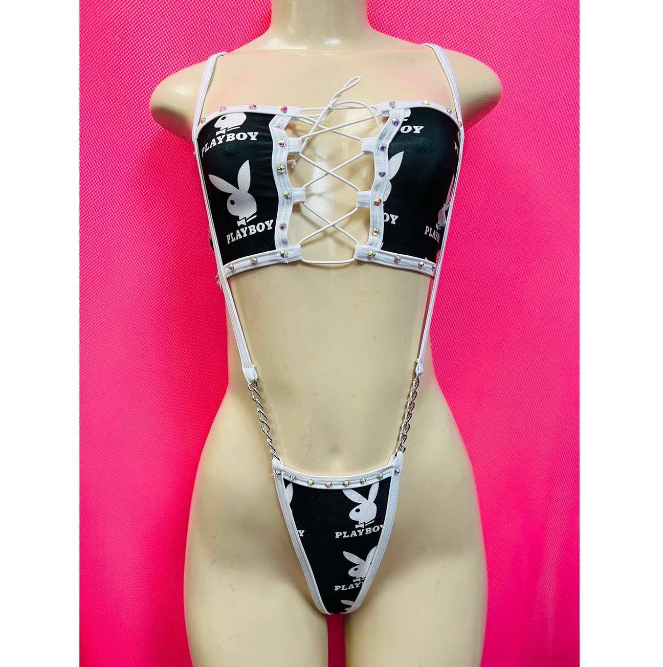 Playboy Bunny Inspired Bikini - Exotic Dance Wear