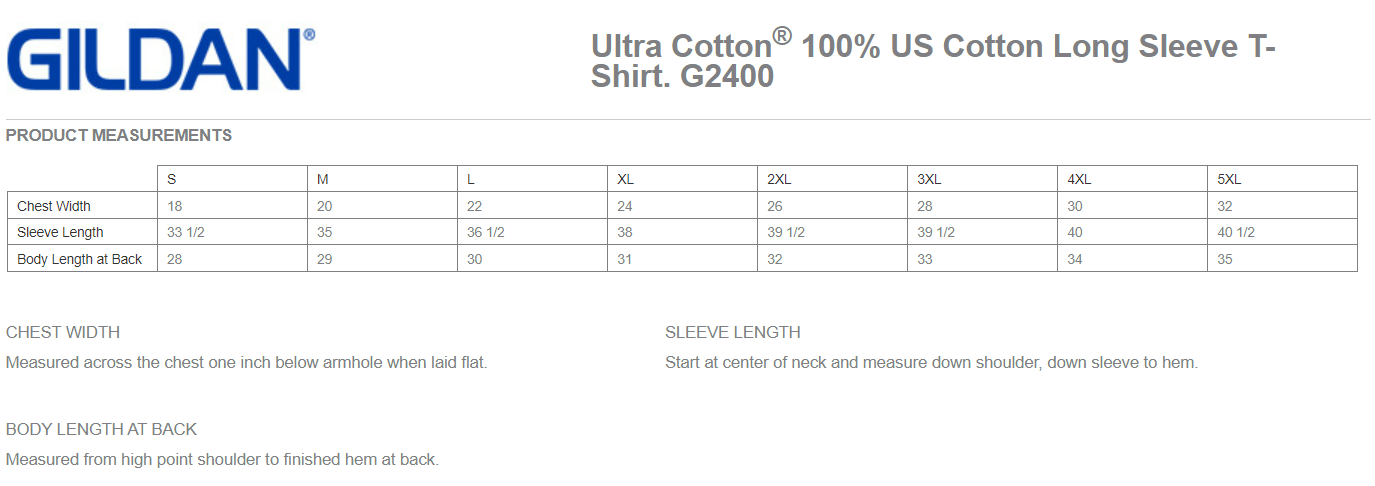 Gildan G2400 Size Chart.png