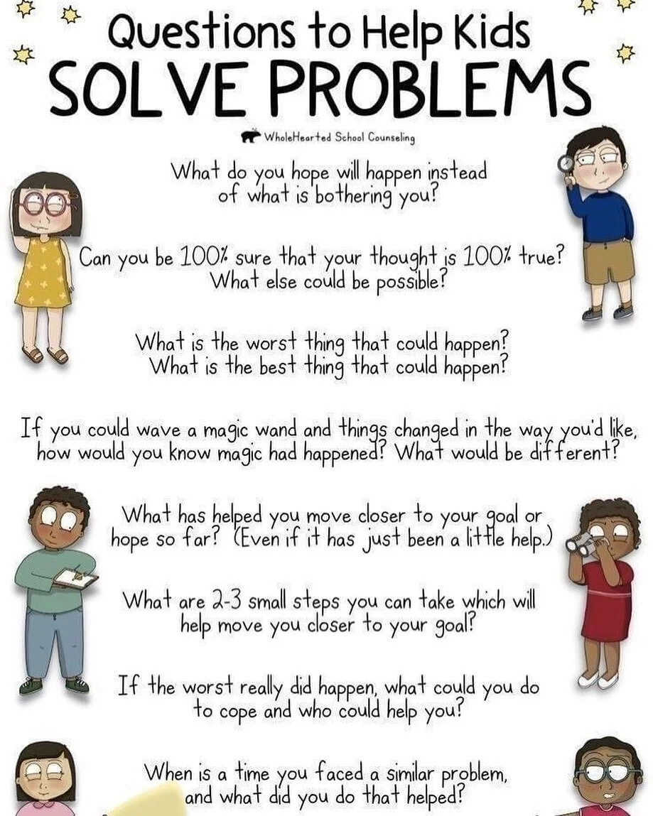 Help kids think and be curious about their thoughts. Credit: WholeHeartedSchoolCounseling