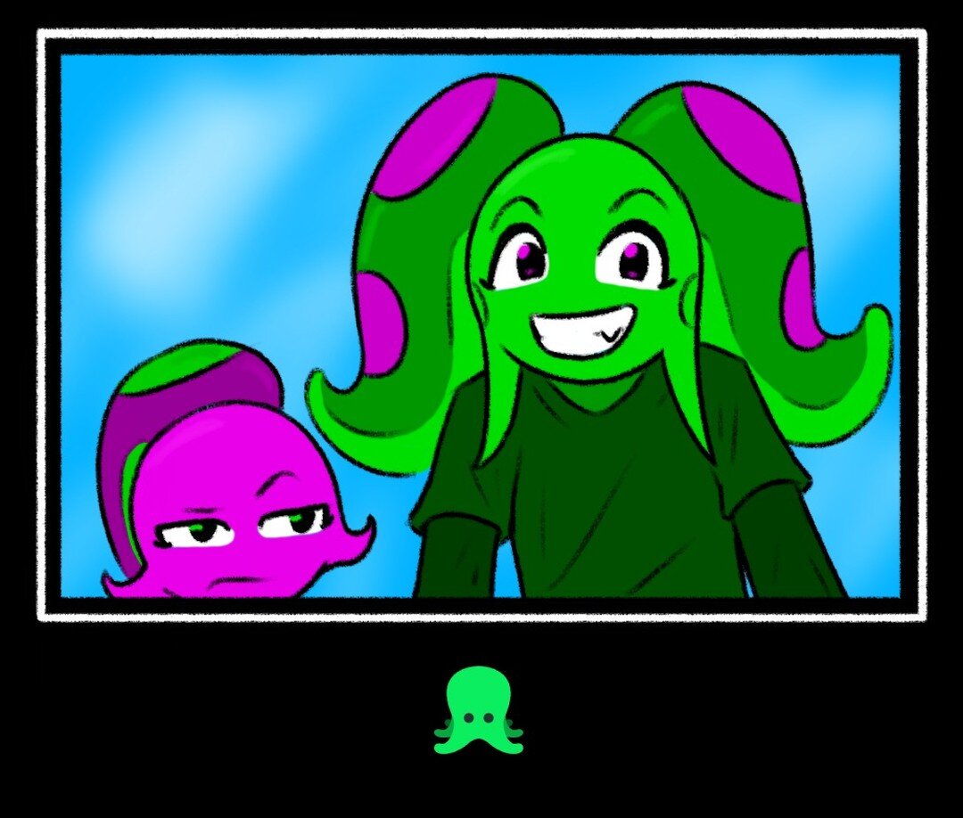Hyla here! Things have been pretty busy for all of us, sorry for the inactivity!

@zepht.art sent me these lines and I did the colouring-in work for these two new characters, Hyptoling and Lylaling based on Zepht's heptopod design! This is my first a