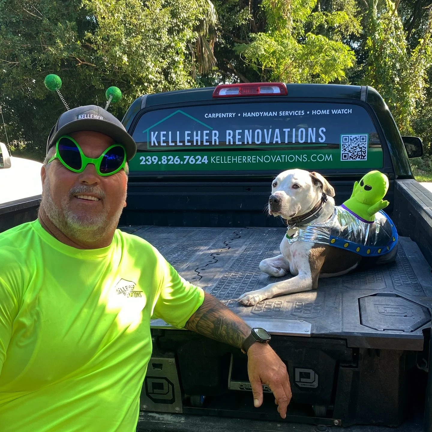We hope your Halloween is out of this world 👽 

Happy Halloween from Kelleher Renovations 💚 

Need something done?
Contact us today!
📲: (941) 217-5238
📧: info@KelleherRenovations.com
💻: www.KelleherRenovations.com

#swfl #handyman #kelleherrenov