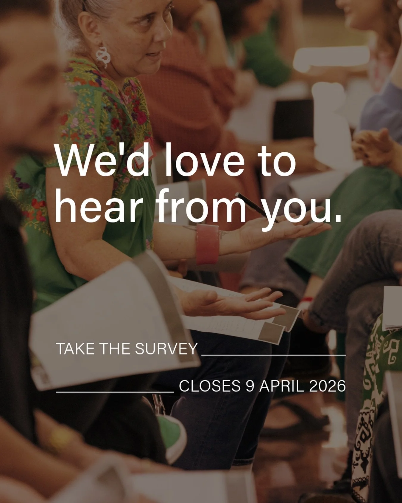 We want to hear from you. 

We&rsquo;ve put together a quick survey (we promise, just 10 minutes!) to help us understand what&rsquo;s working, what isn&rsquo;t, and how we can better support artists and creatives like you.

Your honest feedback will 