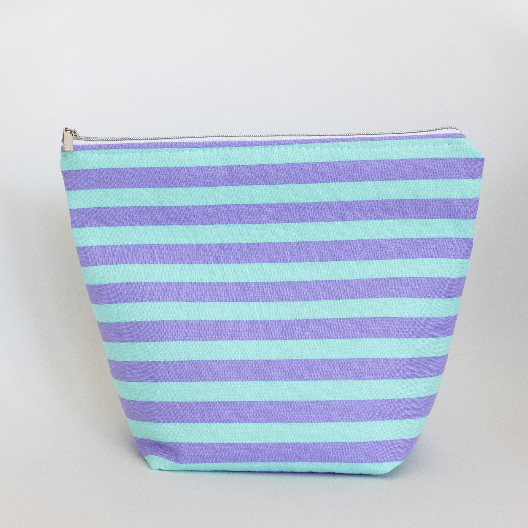 Teal & Purple Zipper Pouch