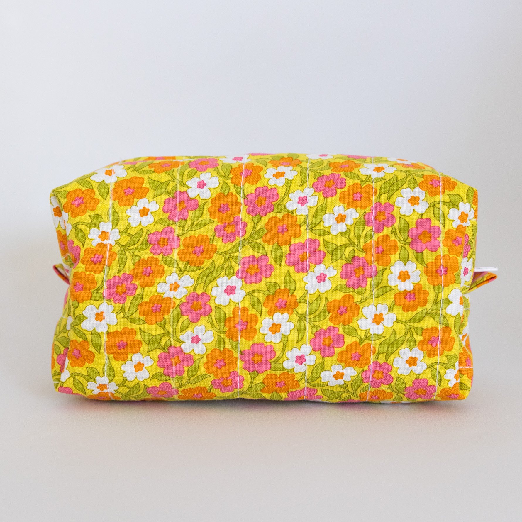 Funky Floral Boxy Pouch