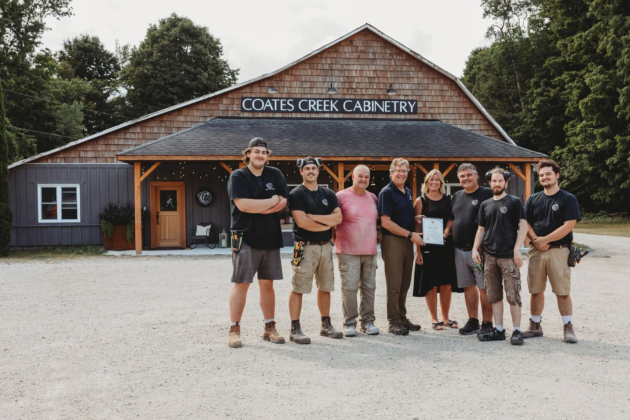 36 years, led by craftsmanship. 

This summer, we were honoured to welcome MPP Brian Saunderson to Coates Creek Cabinetry as we marked our 36th anniversary. Since 1989, our family business has grown from a small workshop in New Lowell into a trusted 