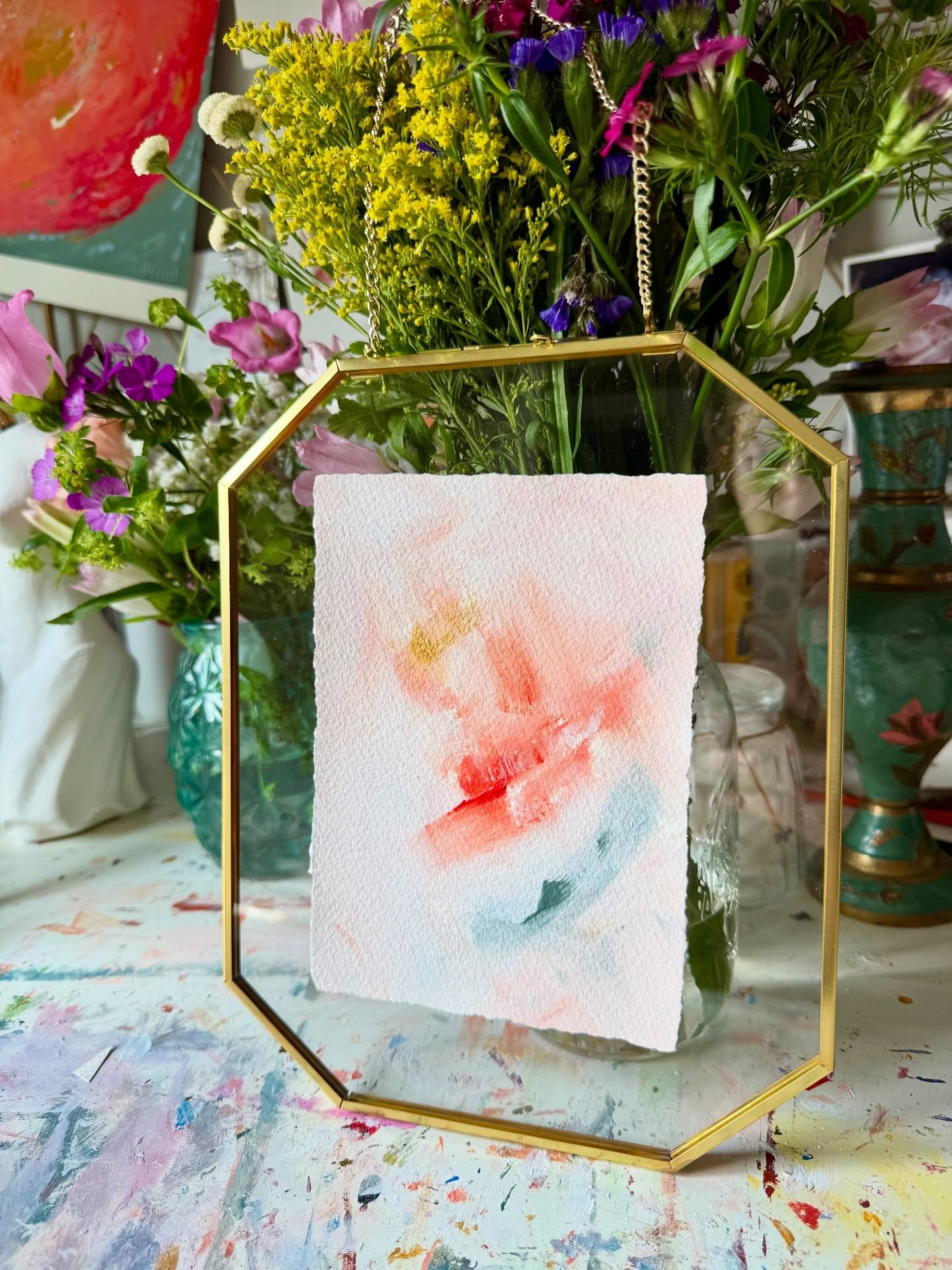 Summer story sale ft paper pieces 🌞

If you&rsquo;ve been wanting a smaller textured pop of color for your walls this summer, join me this Saturday 6/28 at noon est on my stories for a plethora of paper pieces (all with multiple framing options!) 


