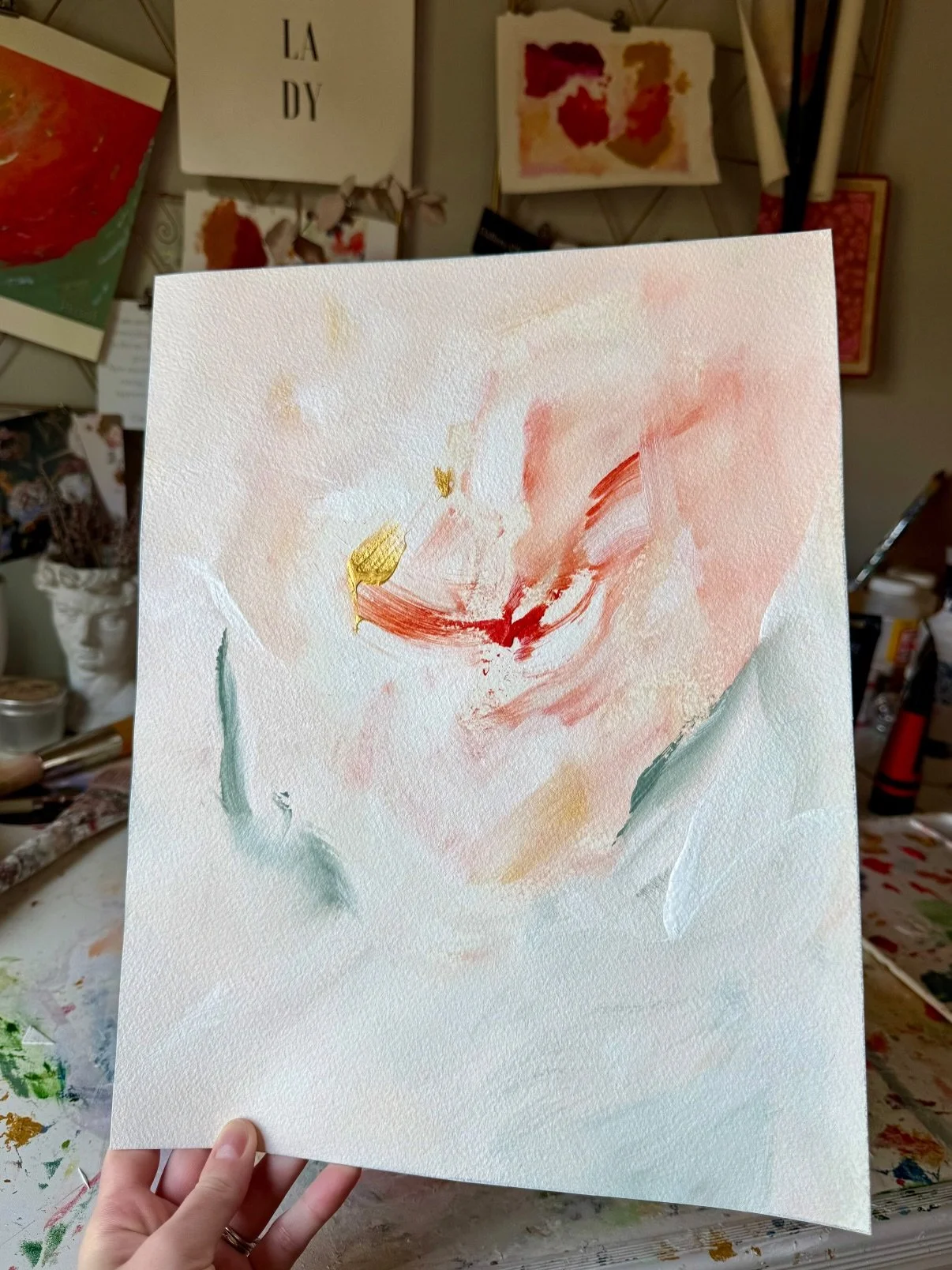 Enjoy 30% off the entire holiday shop for #smallbusinesssaturday ✨ including handpainted ornaments and totes, paper and oval canvas originals, acotar inspired abstracts - perfect for gifting this season. Just use code &ldquo;celebrate&rdquo; at check