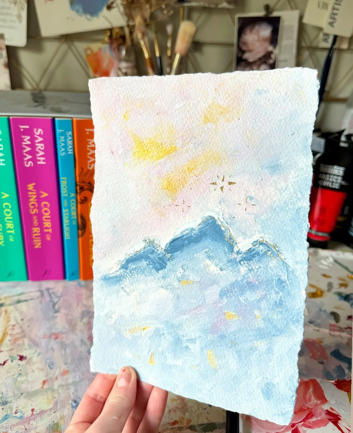 The perfect gift for the romantasy lover if your life ✨

Just a couple of ACOTAR inspired abstracts left, head to my website to collect