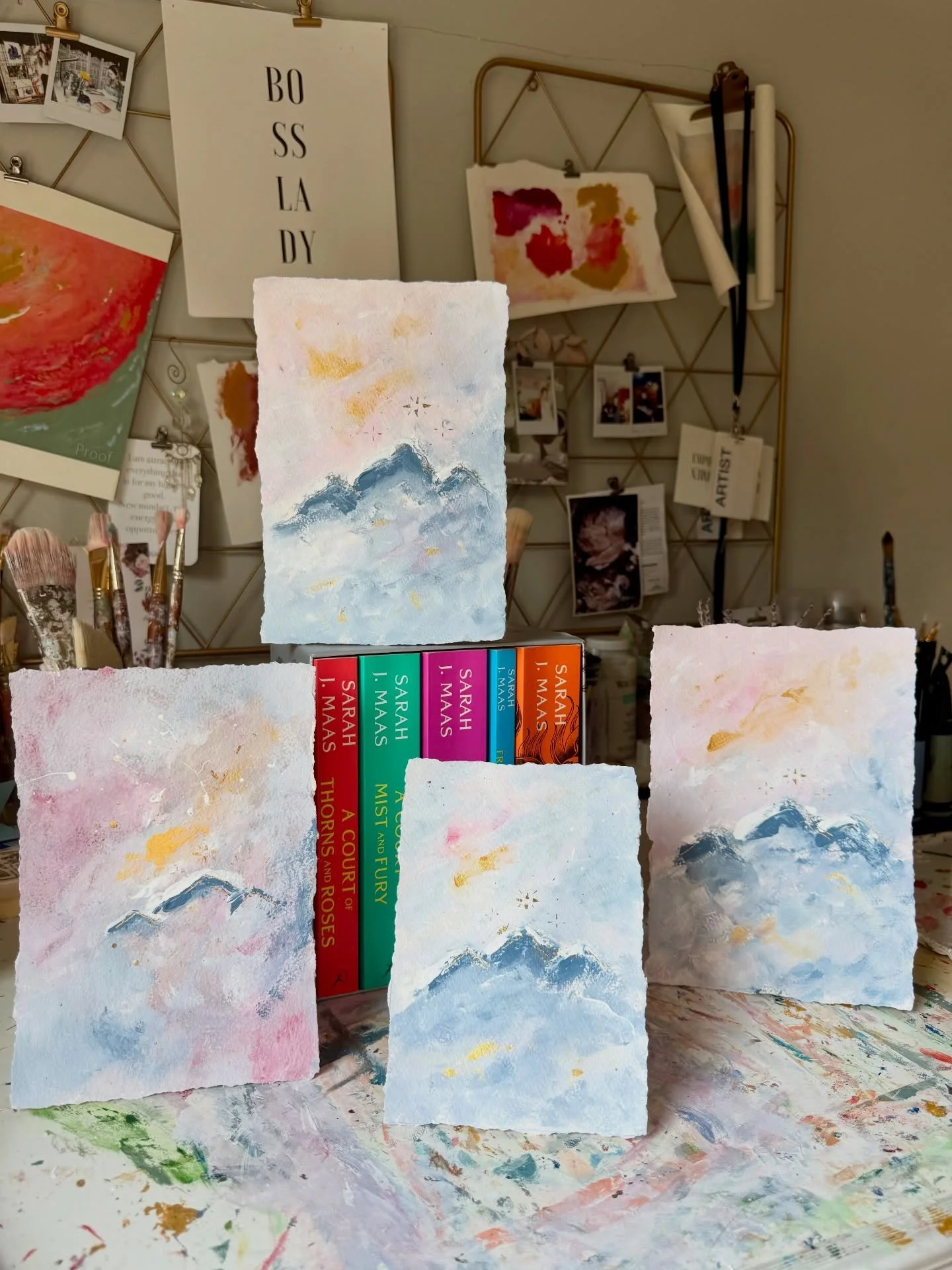 In honor of long awaited ACOTAR news✨ a few of my &ldquo;ACOTAR inspired abstracts&rdquo; restock are available at the link in bio 

.
.
.
.

#acotar #acotar6 #acotarfanart #romantasy 
Acotar 6 and 7 announcement / Sarah j mass / call her daddy / rom