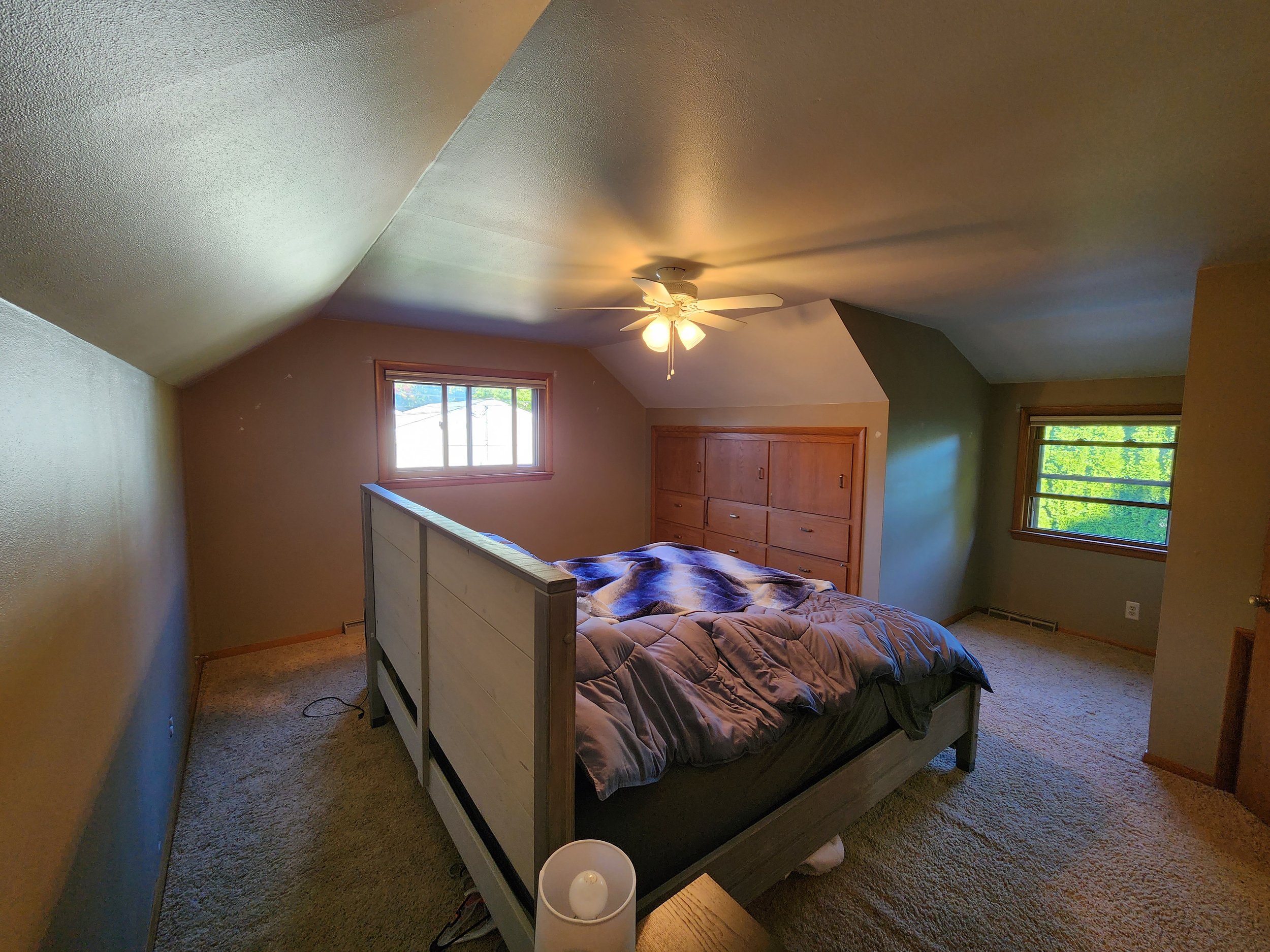 Mequon WI, bedroom walls before