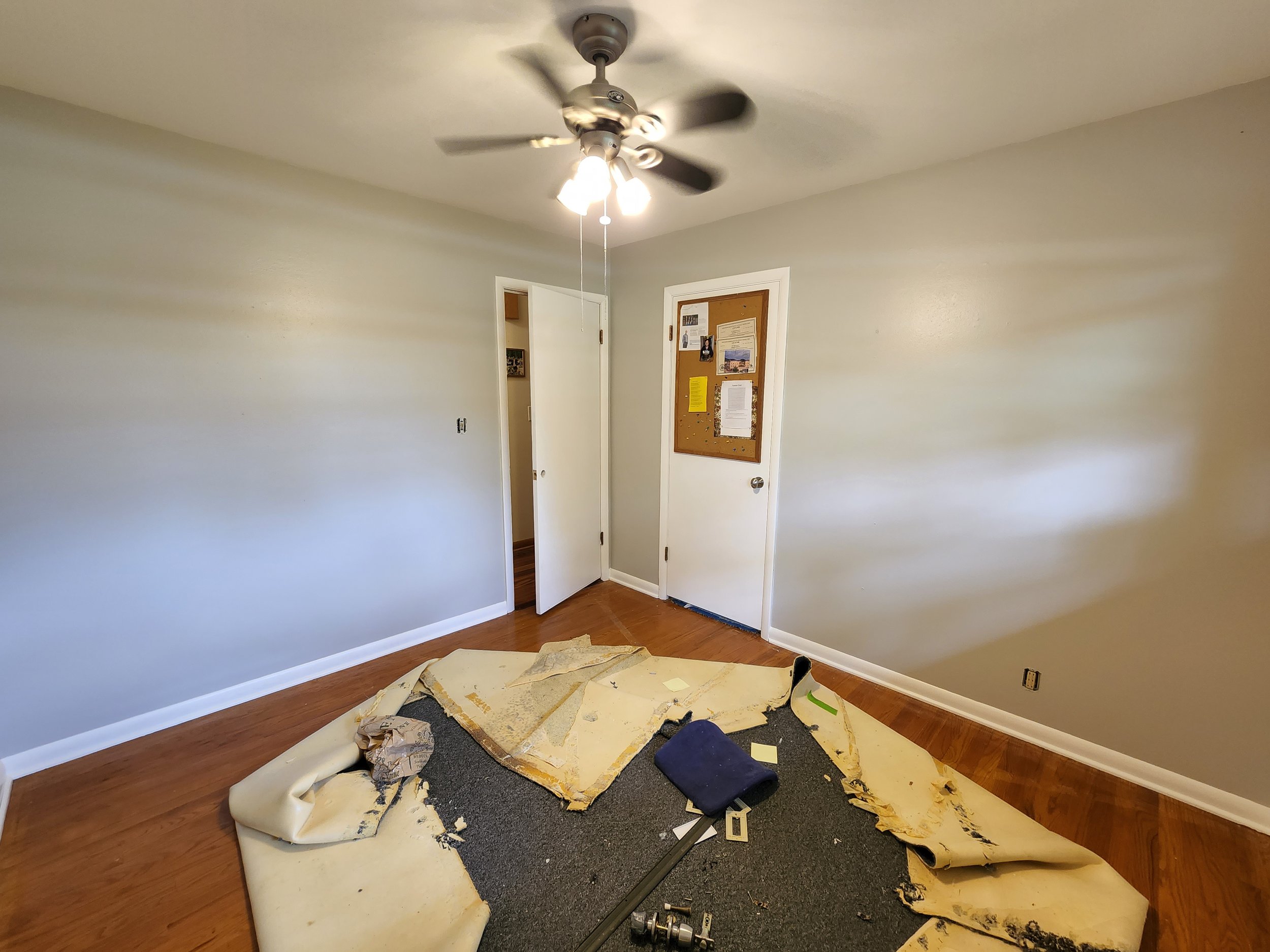 Brookfield WI, bedroom walls, ceiling, doors and trim after