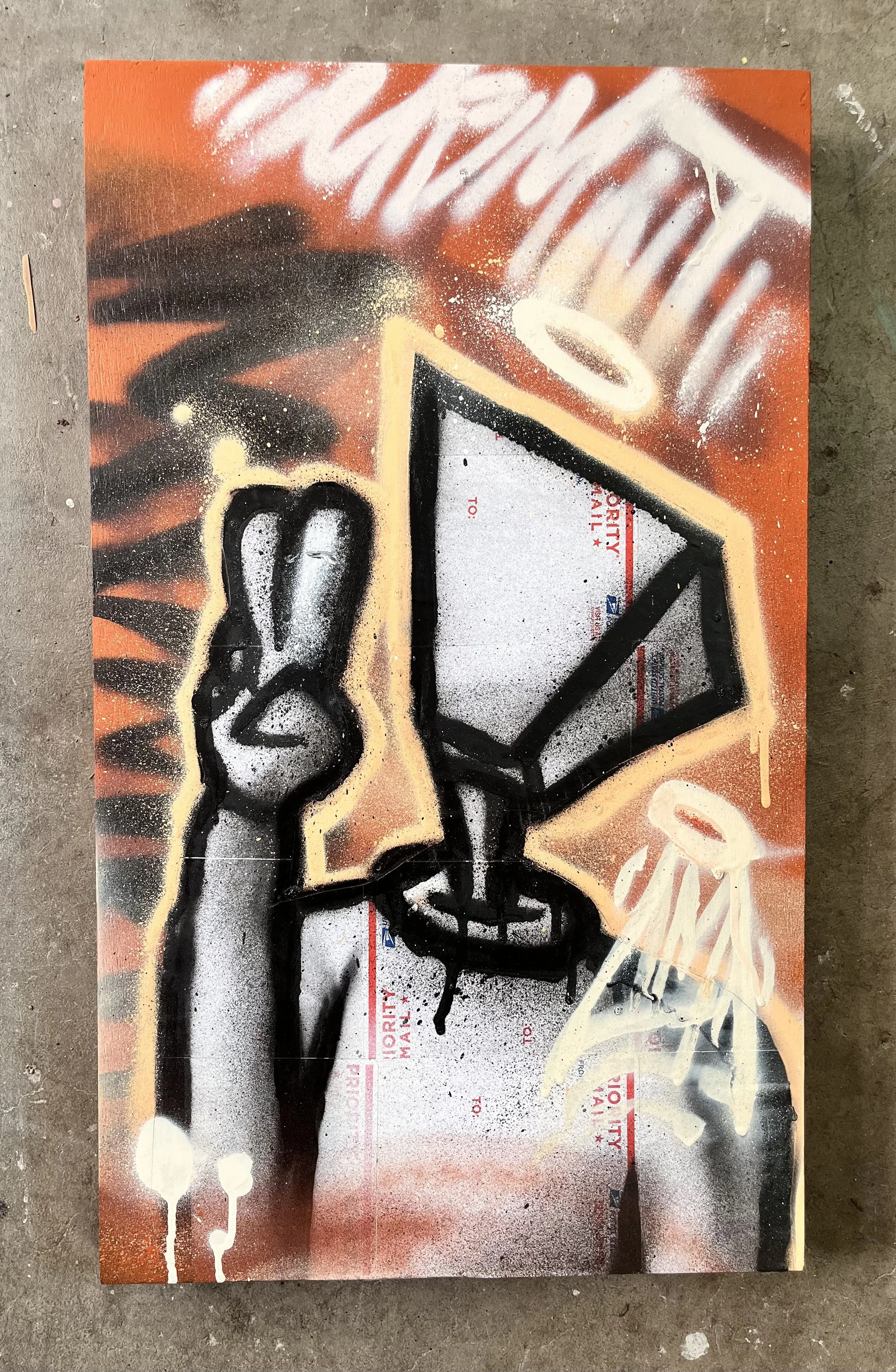 "Holy Tablet: 1" 2025 Mixed Media