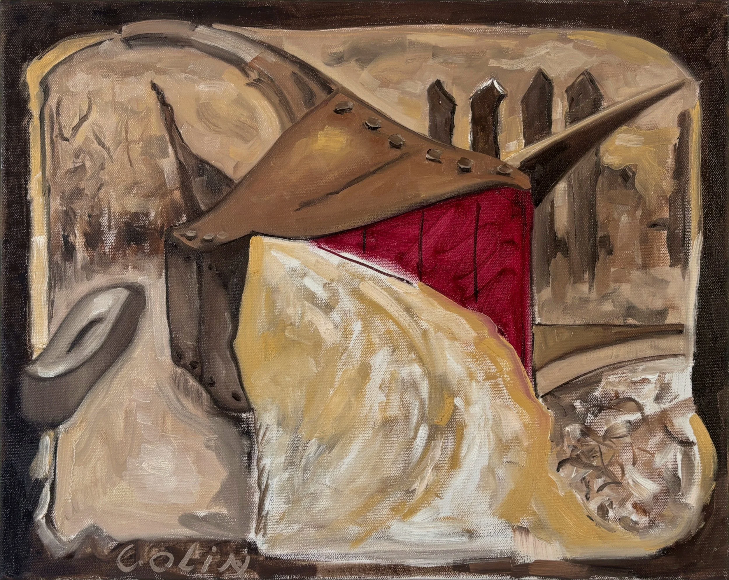 "November Gothic" Oil on canvas. 16" x 20"