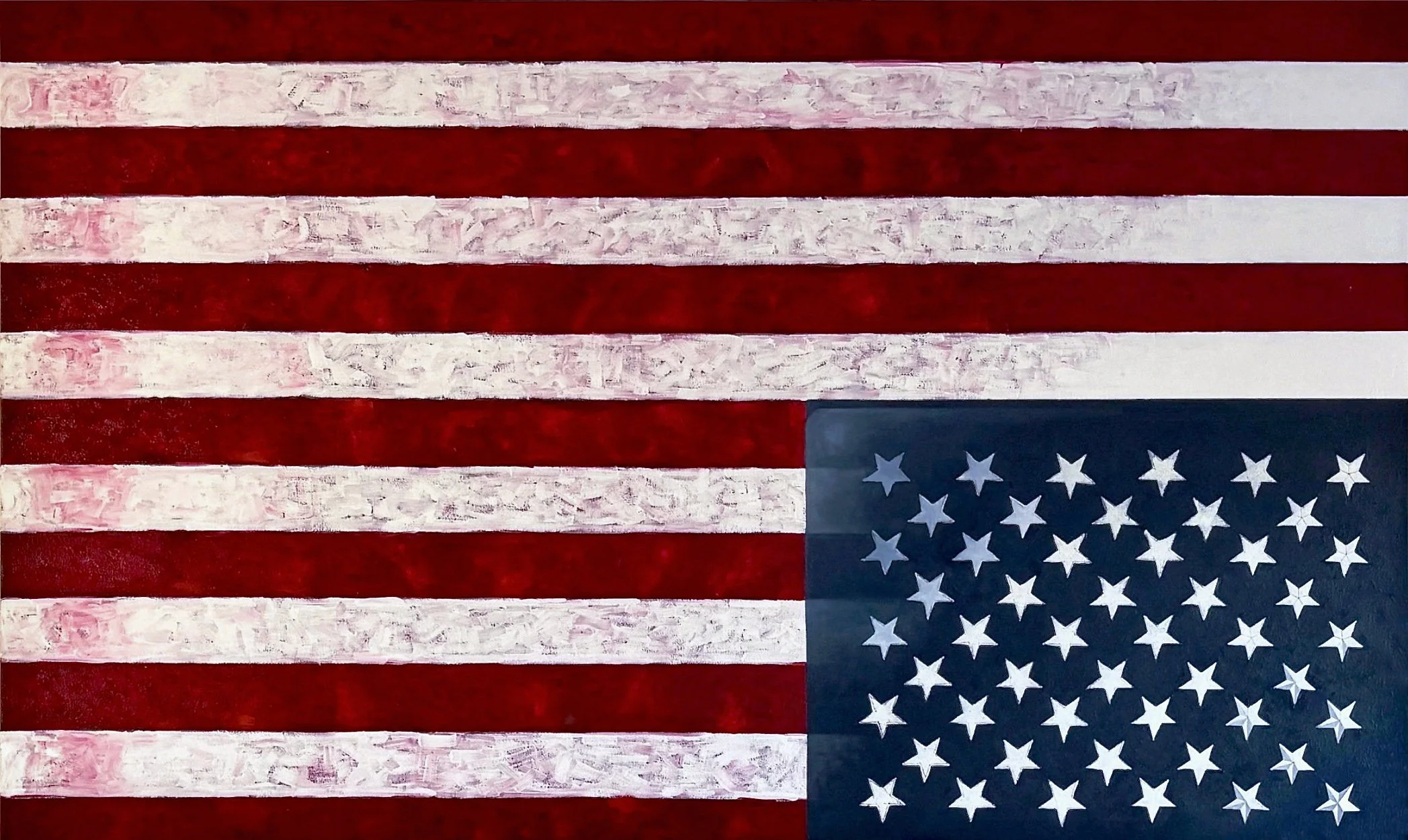 "Alternative Flag" Oil on canvas. 36"x60"