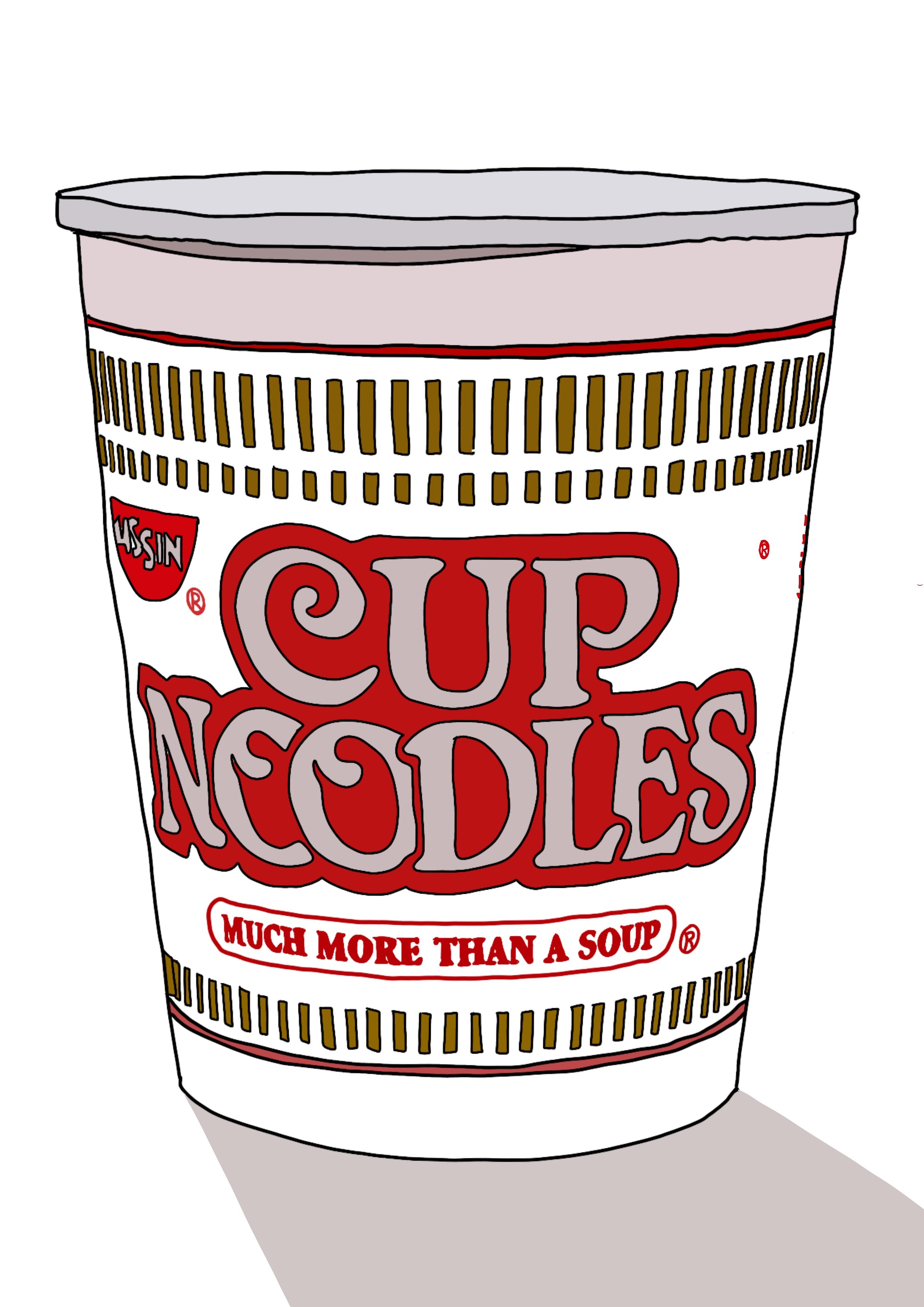 CUP NOODS ART PRINT