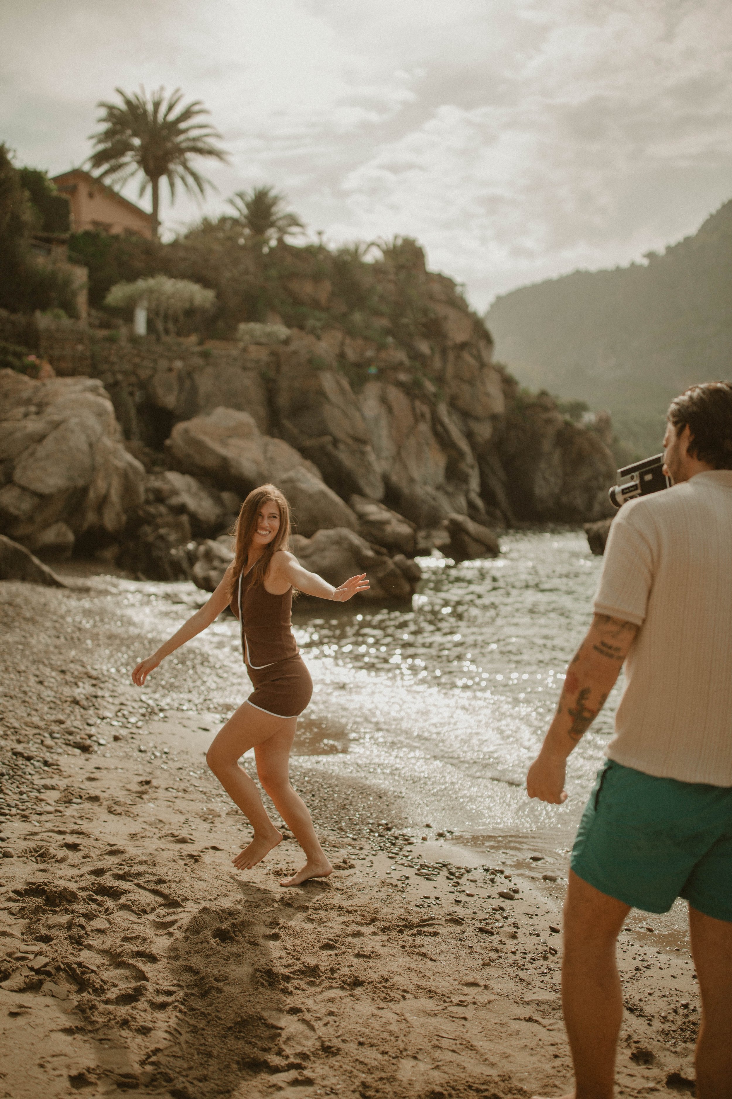 sicily beach engagement