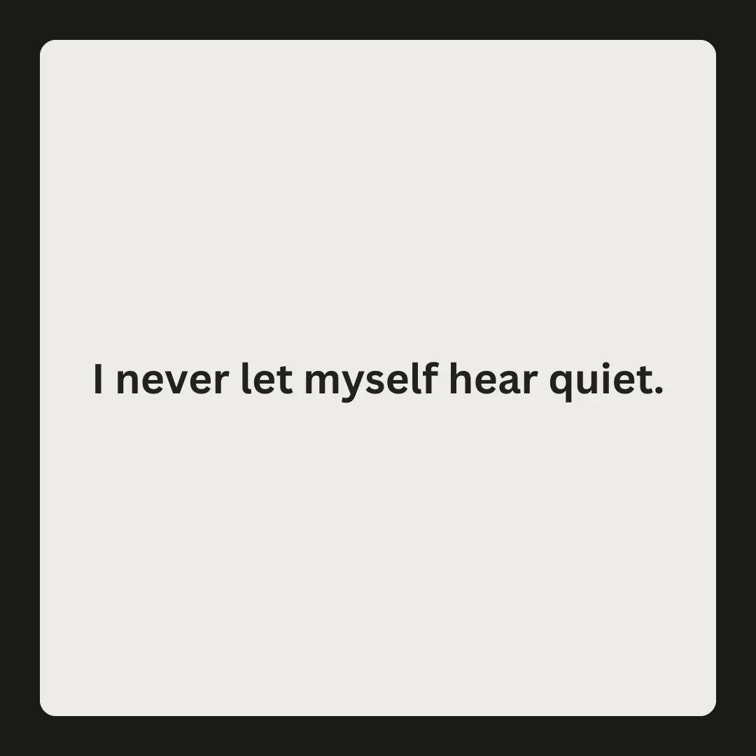 Have you ever just taken your headphones off to listen to nothing? It seems I can't get away from sound. It seems like I crave it. If I don't have something playing in the background while I work, write, or clean my brain says it's bored. Anyone else