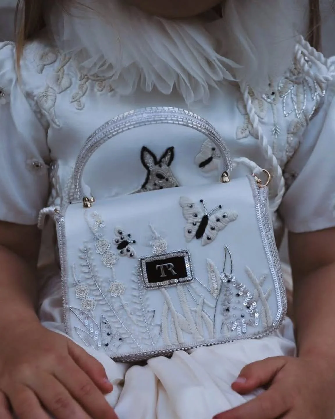 Little Kyra shining bright in our Macaron dress with the cutest matching handbag

[Latara, kidsfashion, accessories, cute, stylish, elegance, LaTara style, Embroidered bag, Designer bag ]