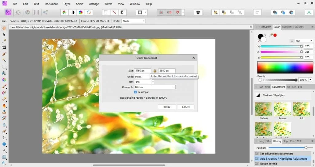Affinity Photo Printing and Soft Proofing