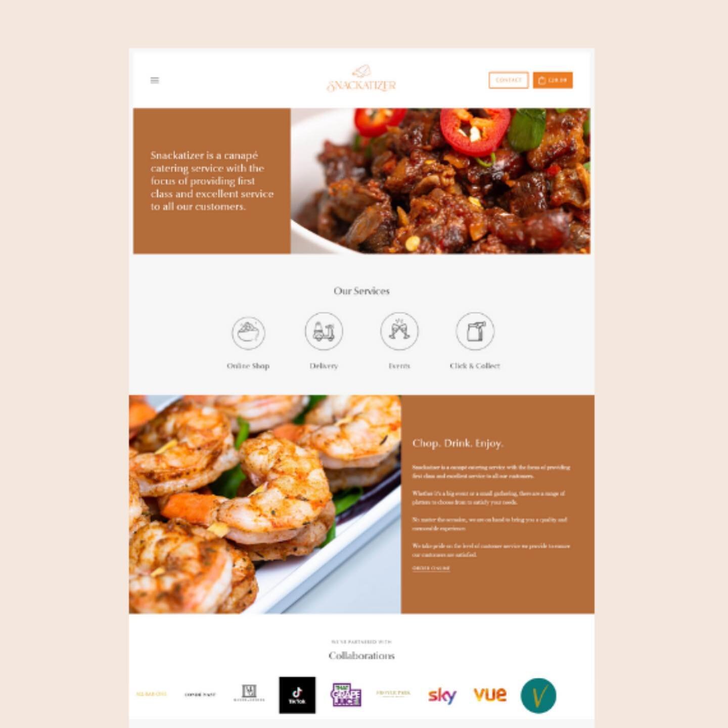 Getting so much love for this @shopify site for @snackatizer 🧡