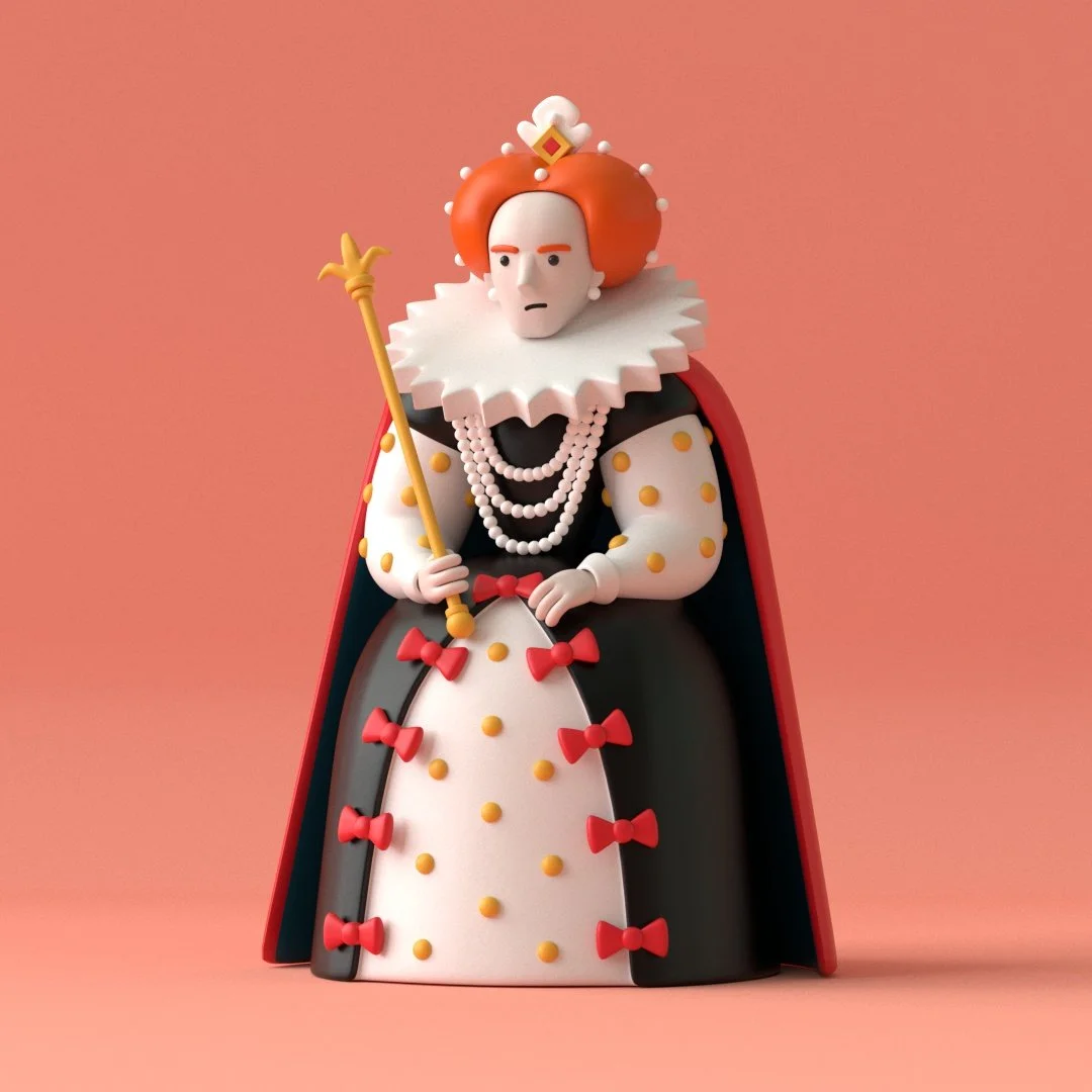 Elizabeth I Art Toy, now on kickstarter.