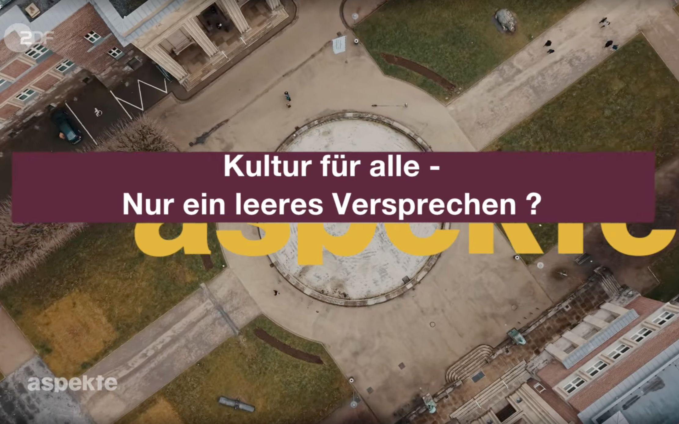 zdf aspekte - Kultur für alle | Regie Lilly Schlagnitweit, Janin Renner | Produktion Kobalt Productions