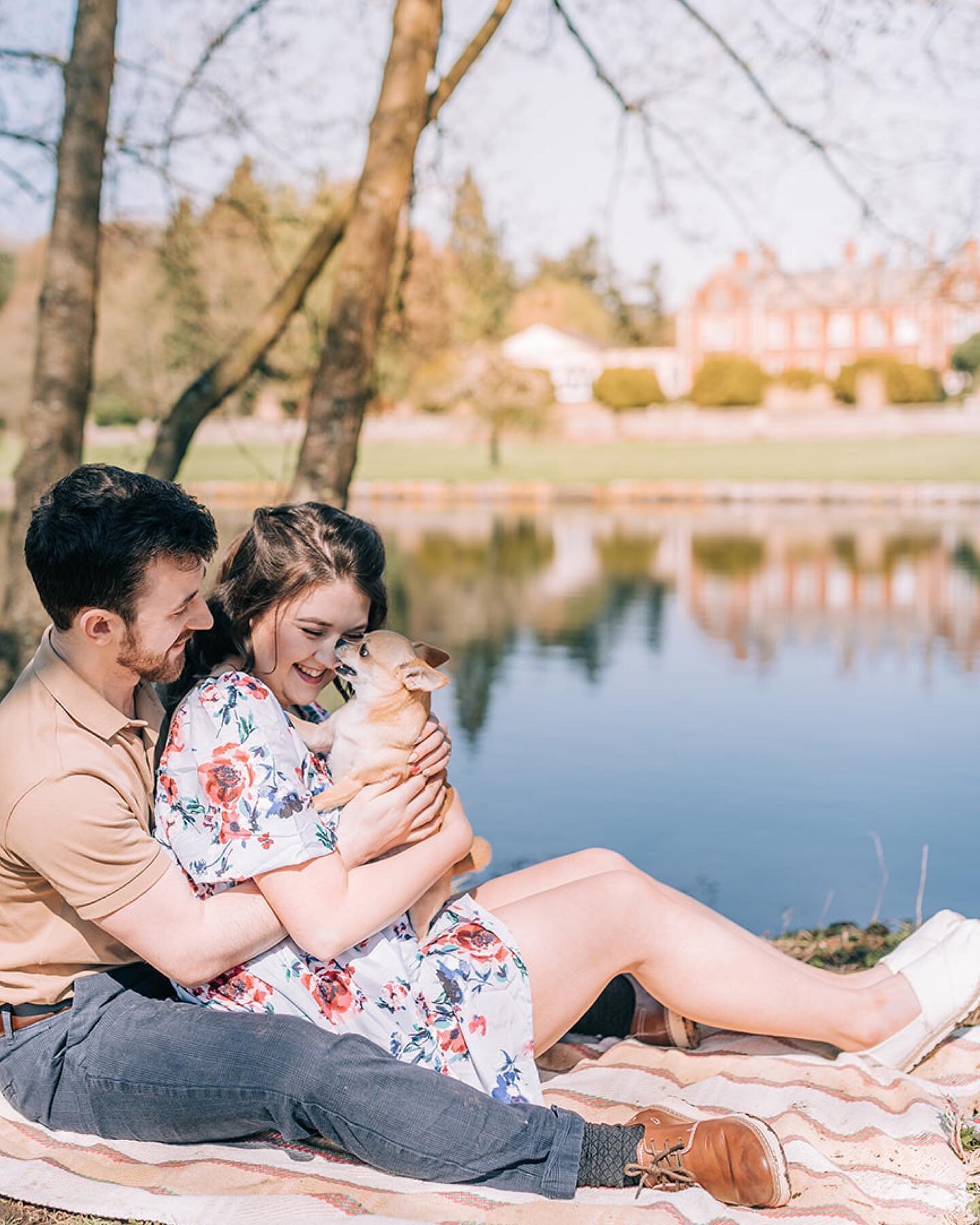 Pretty Spring Vibes 🌼 
.
Catching up on sharing my most recent shoots, I met with Karen + Jacob to photograph their pre wedding shoot, they introduced me to the prettiest location and their little Lula - who I just fell in love with! They are the sw