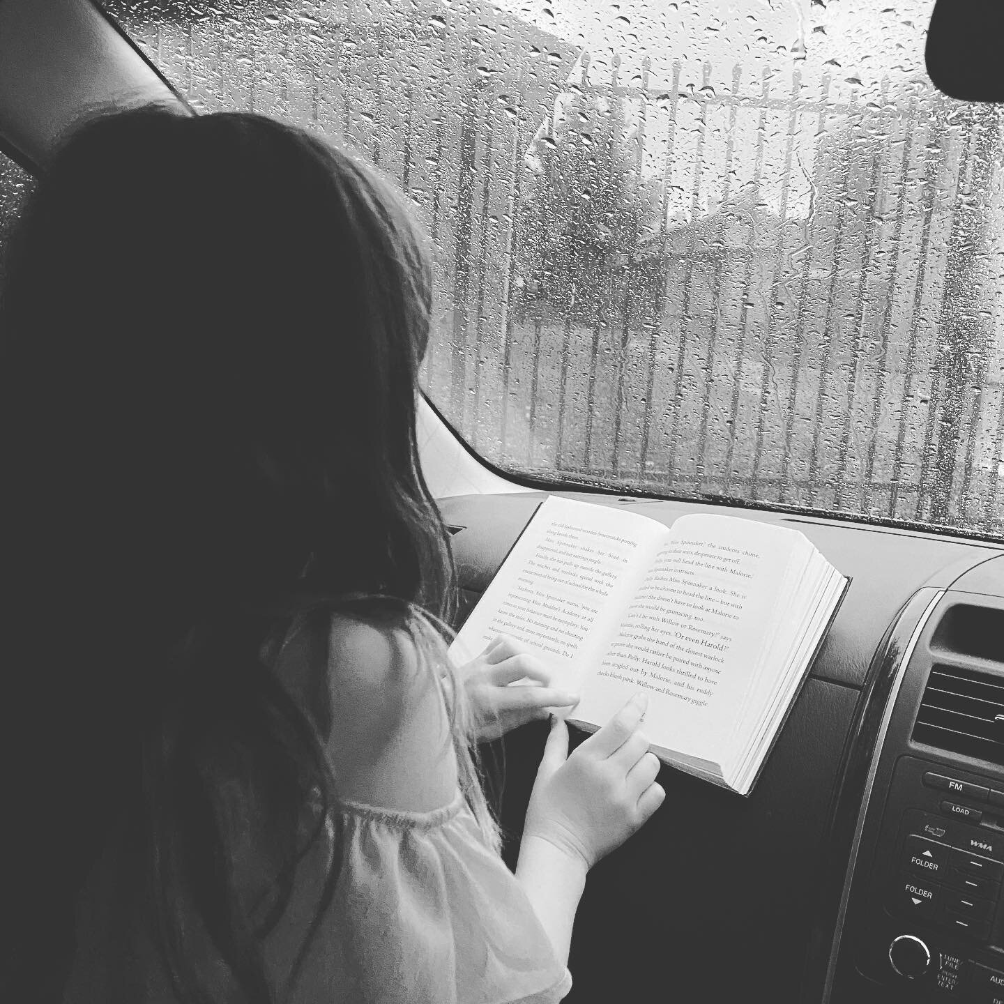 Raining, reading, waiting