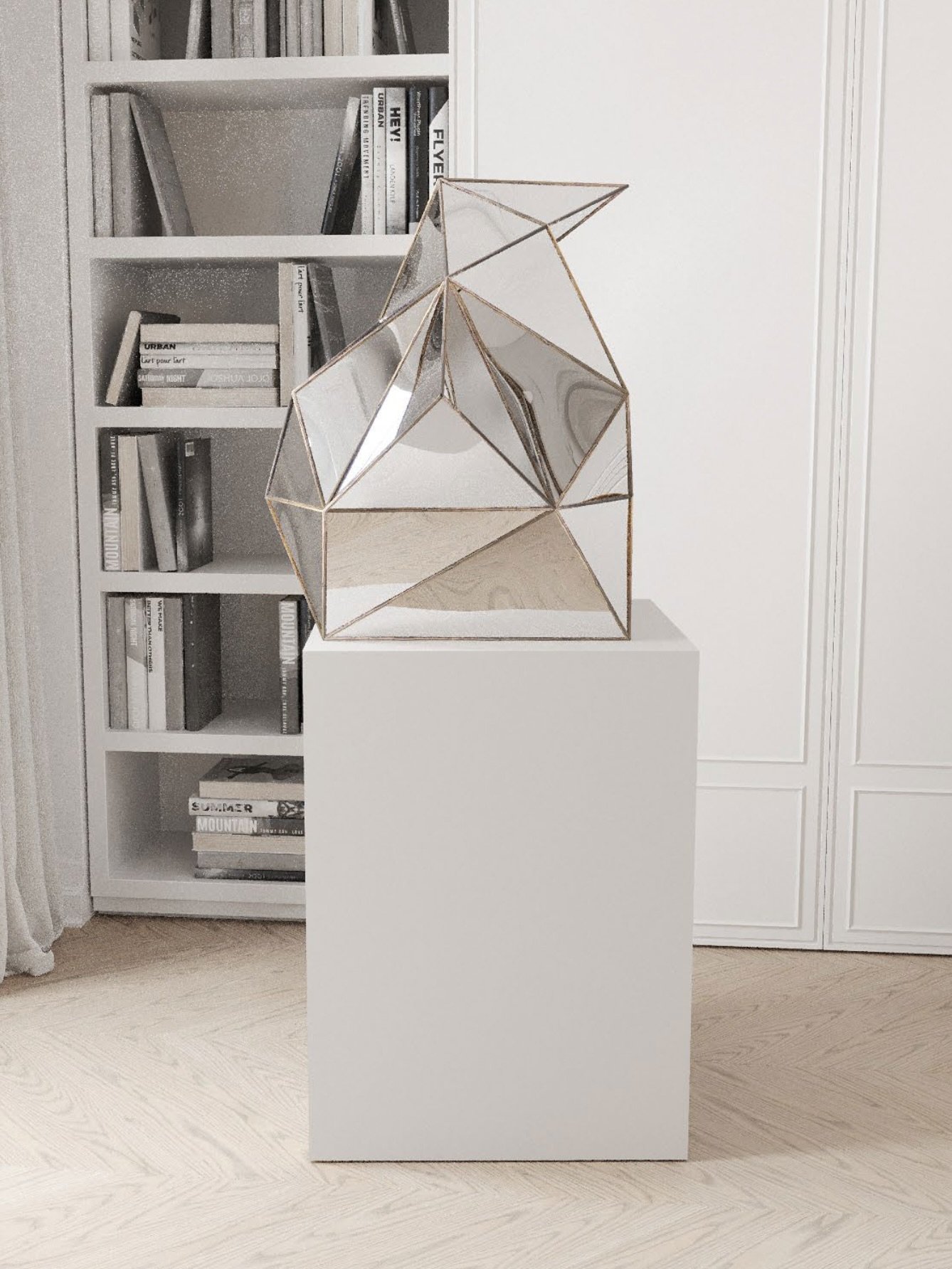 Silver Crane Sculpture
58 wide x 68 deep x H69 high cm