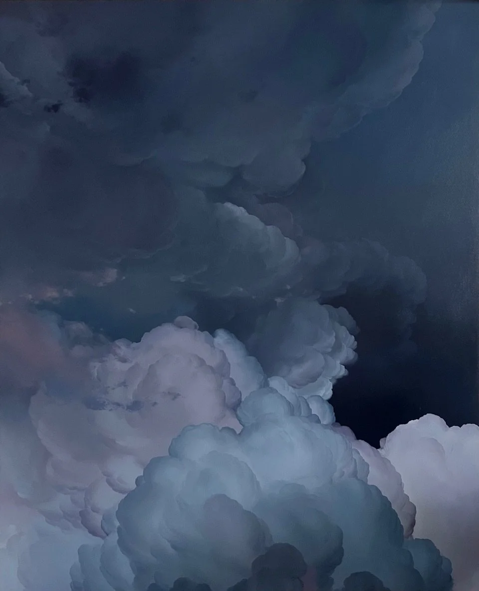 Atmosphere No 182 (Midnight on Sunset) 
244 x 198 cm / 96 x 78 inch oil on canvas 2025 in Zurich 