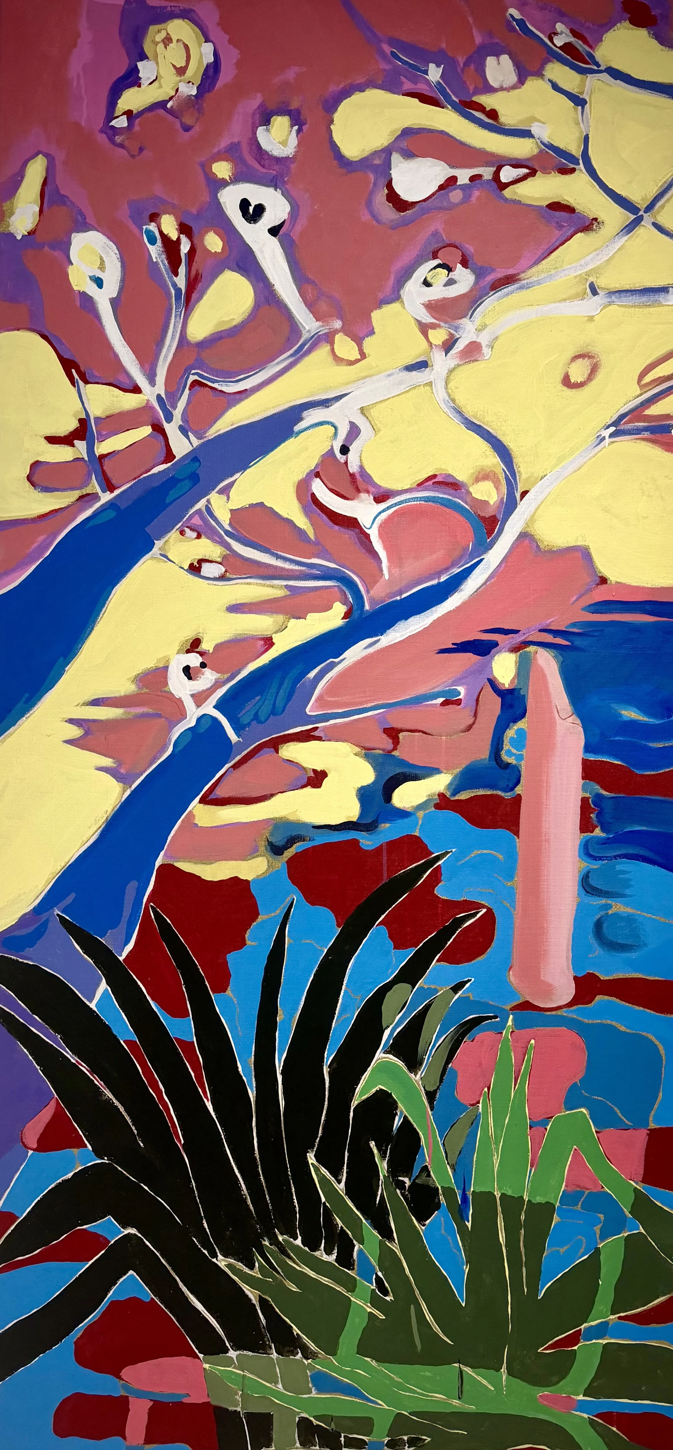 Aubergine sérusier

2025
Oil and acrylic on canvas
197 x 93 cm 