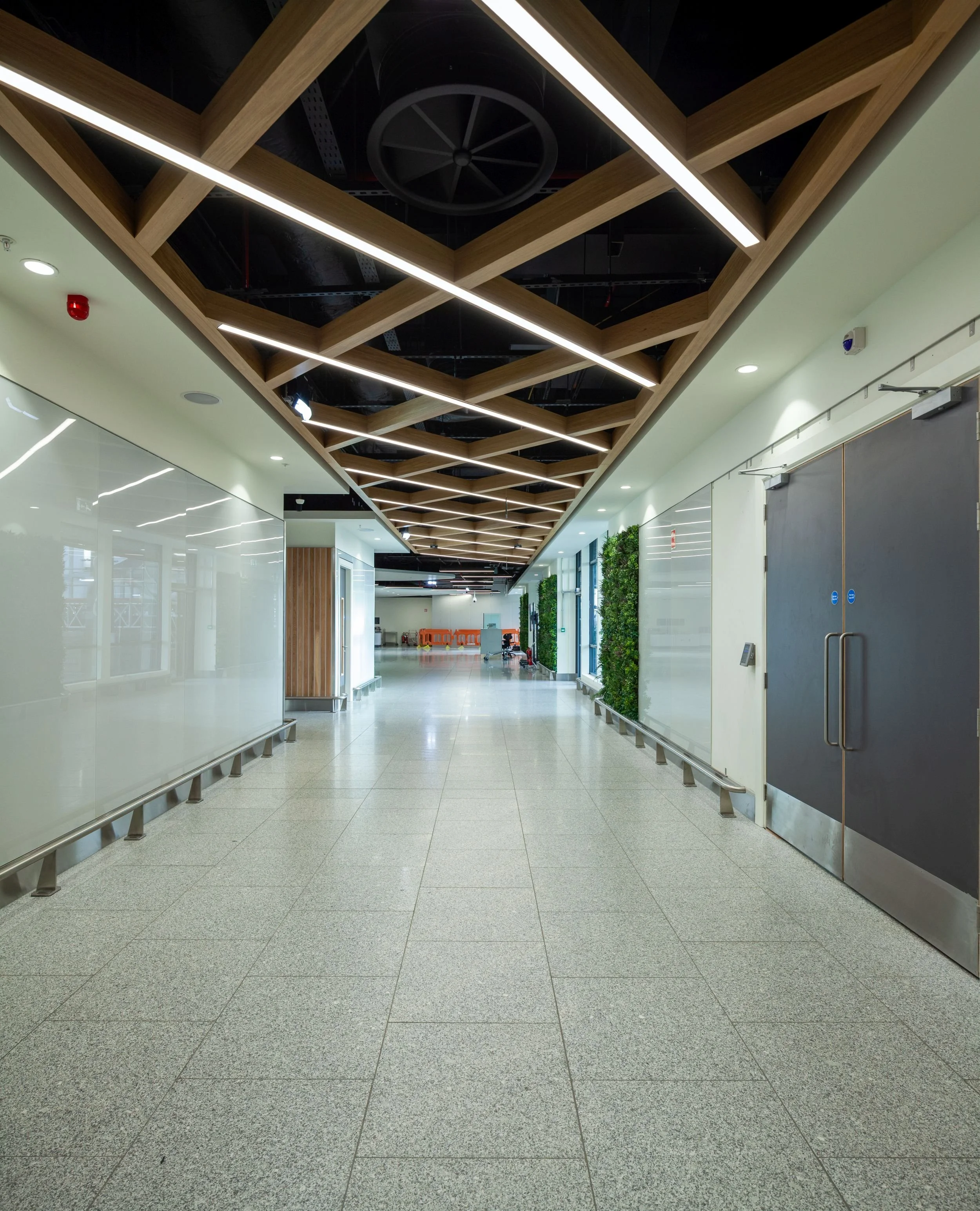 Corridor to T1 Mezz Security Fast Track Dublin Airport