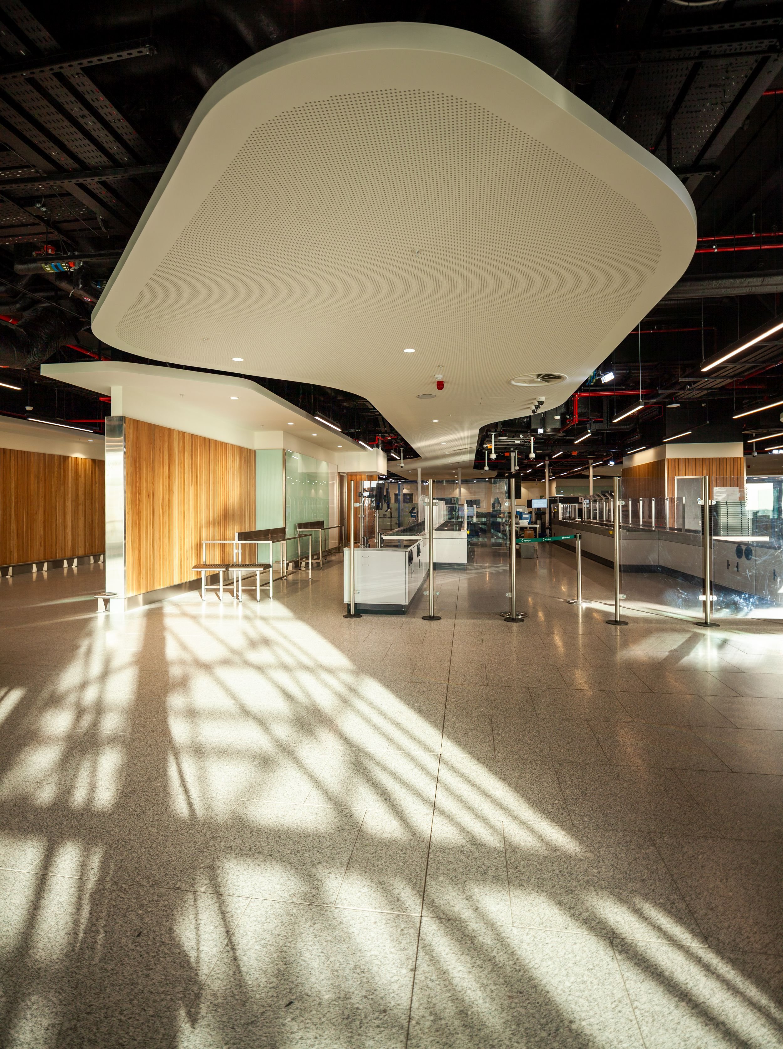 Security Gates at T1 Mezz Security Fast Track Dublin Airport