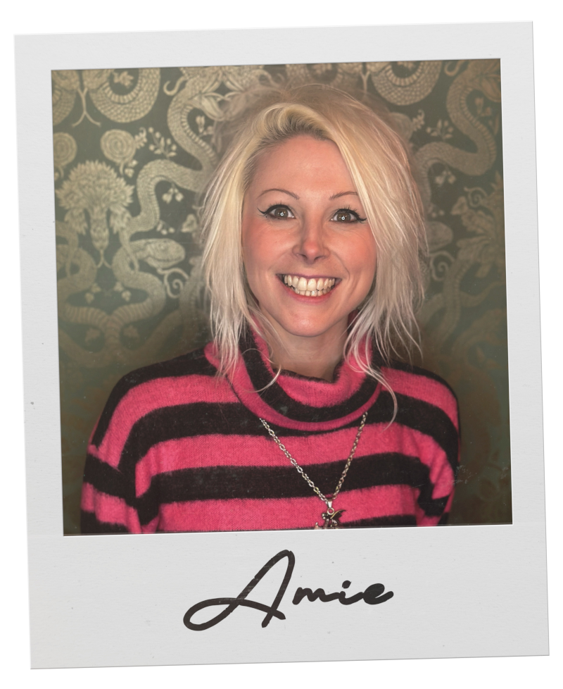 Polaroid photo of tattoo artist Amie